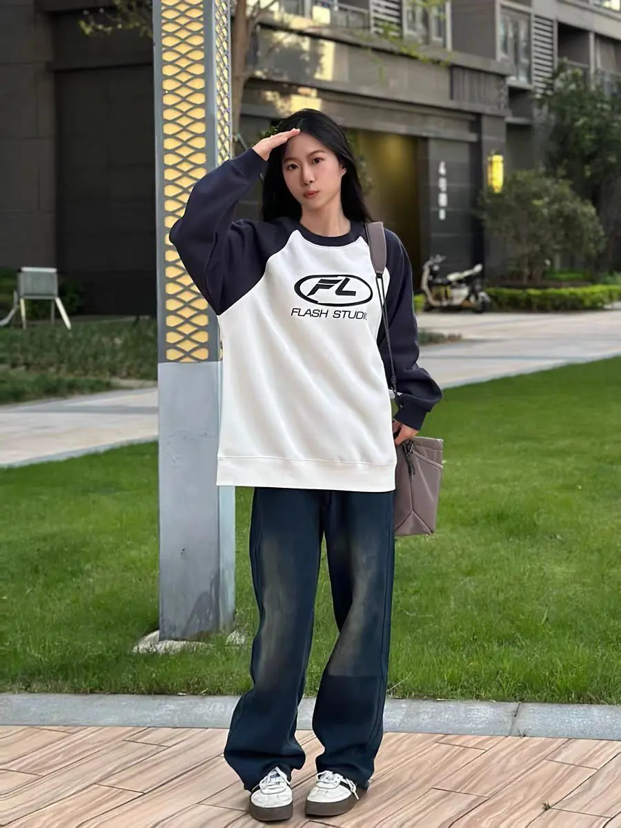 💥💥维路雅 美式中腰渐变直筒牛仔裤👖,绝了!