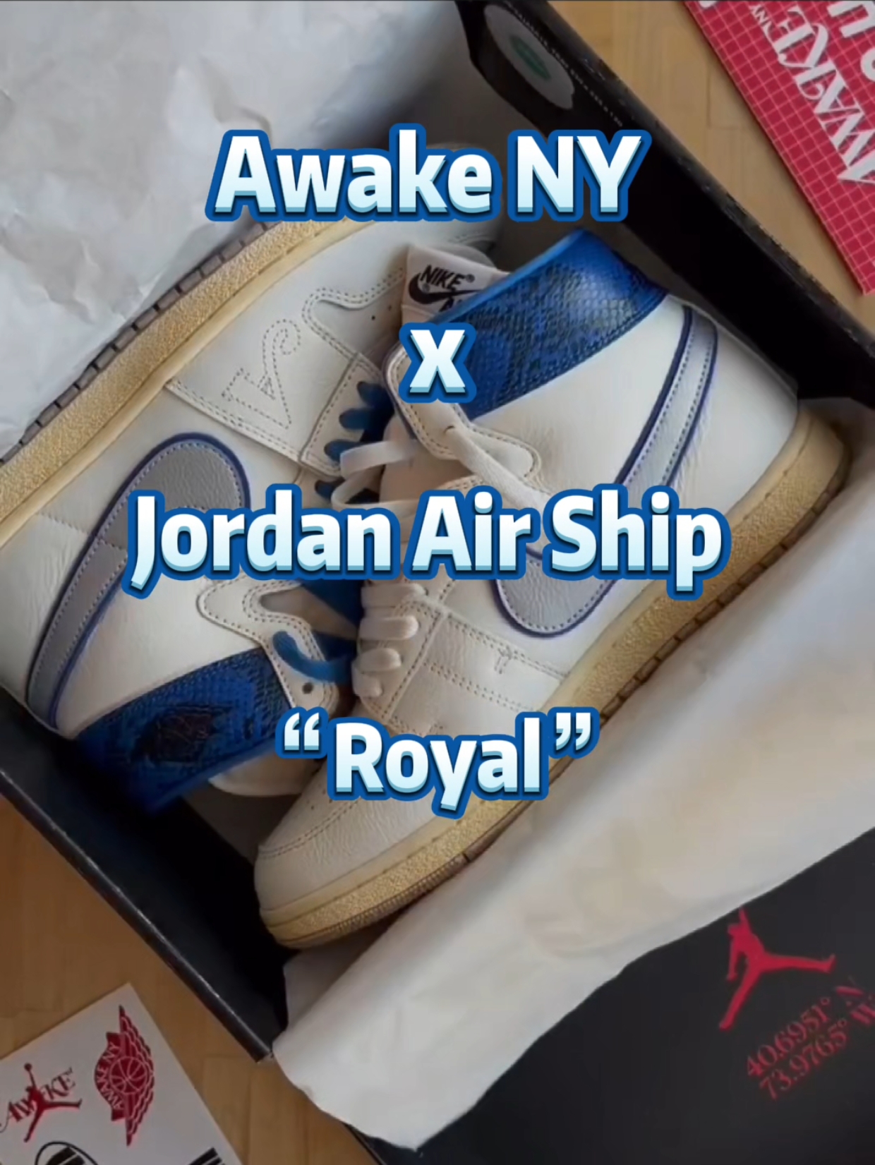 🧢【发售开箱】看看这双Awake NY和Jordan联名，才知道什么才是性价比❗️