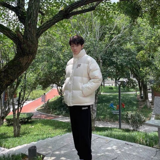 💥 FILA 加厚保暖运动立领长袖羽绒服，冬季保暖神器！❄️