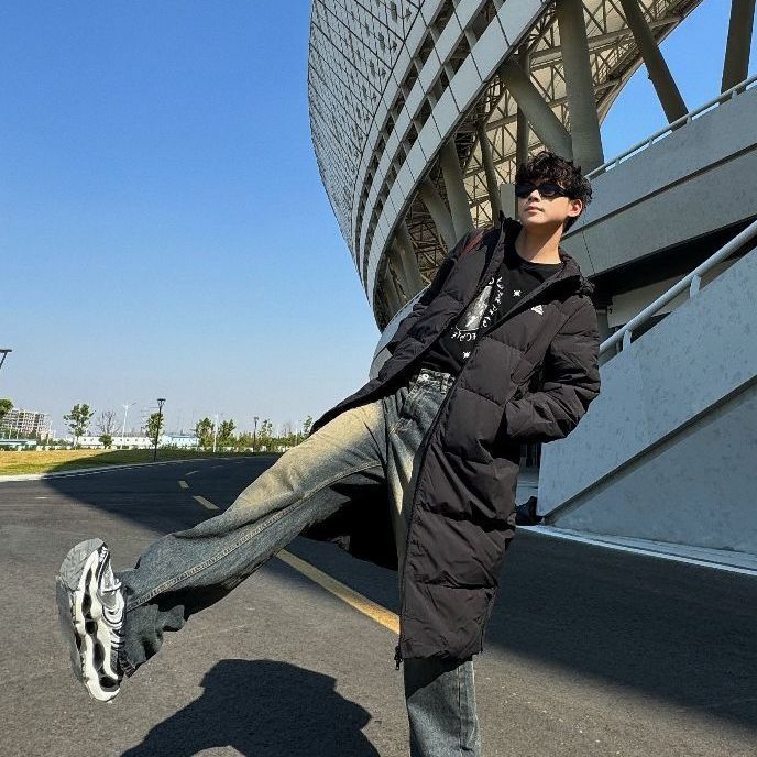 🔥🔥超赞！中国荣耀系列耐脏连帽三防放油长款加厚鸭绒羽绒服😍