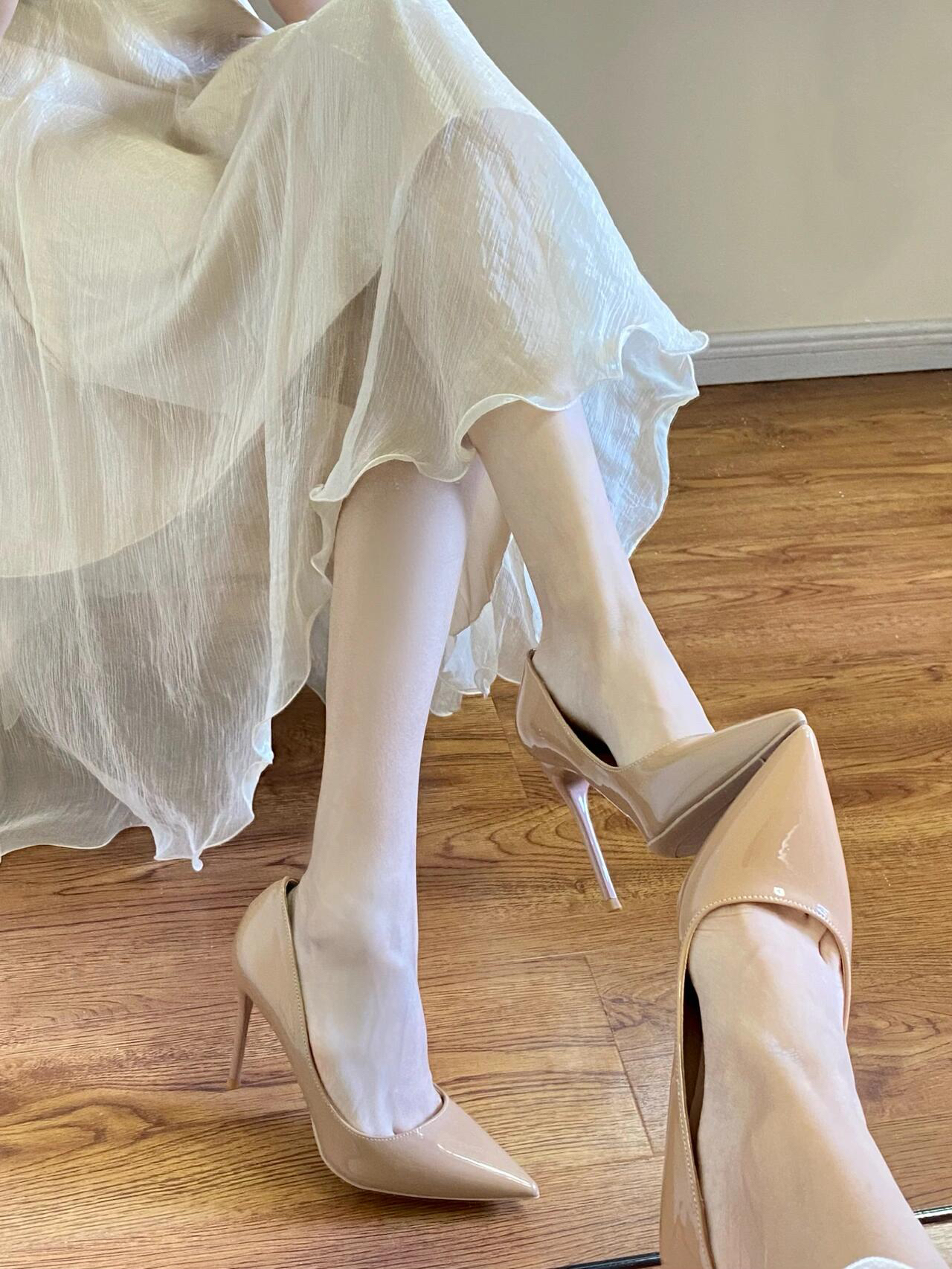 裸色高跟鞋yyds👠纯欲系代表！