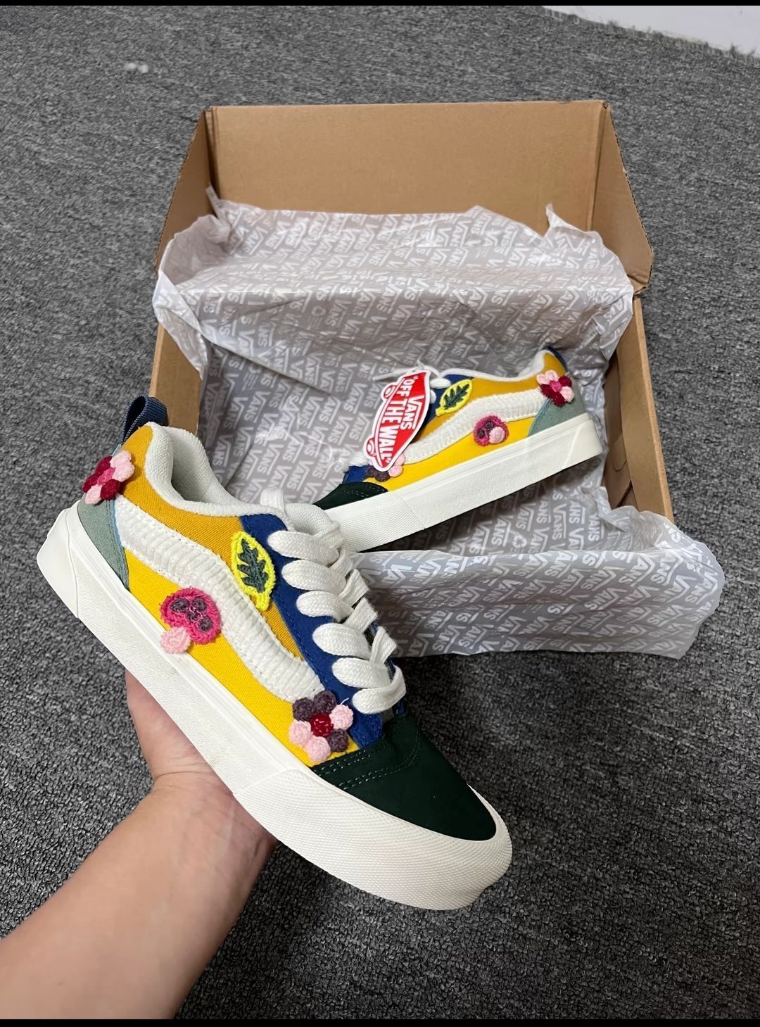 👟💥Vans Knu Skool 黄绿蓝色，时尚界的新宠！💥👟
