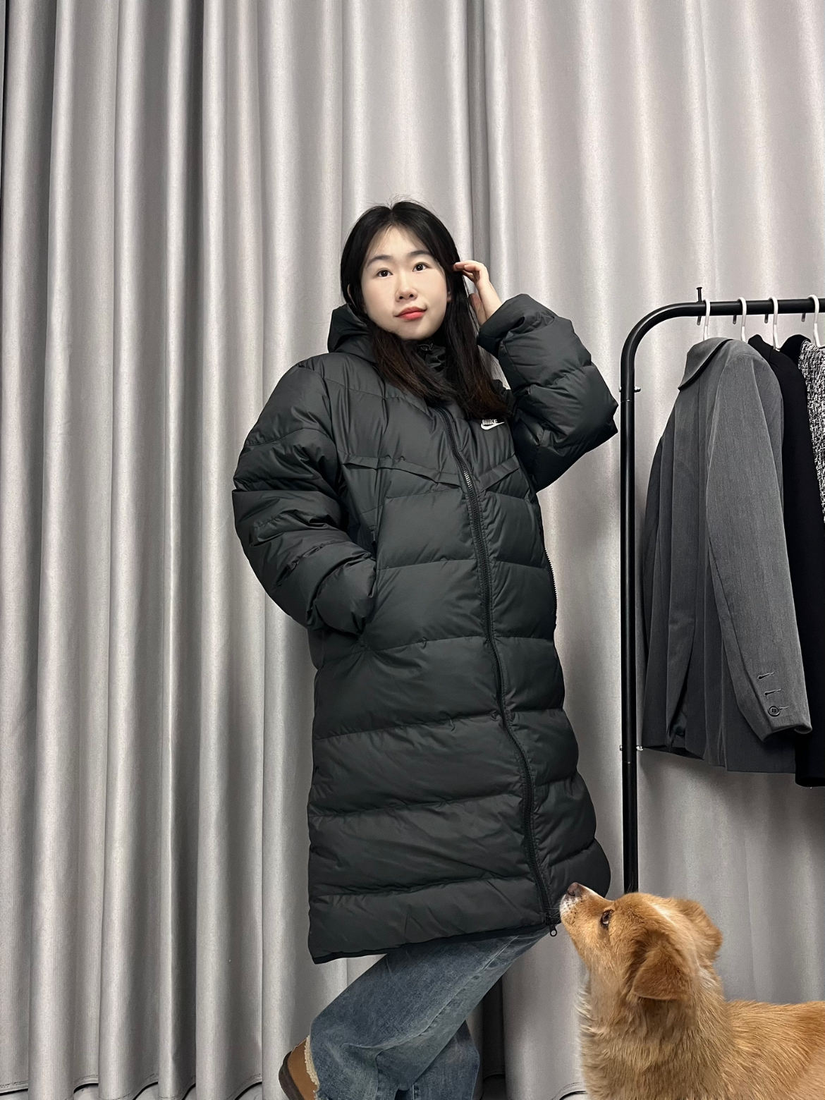 Nike 穿上就脱不下了的长款羽绒服