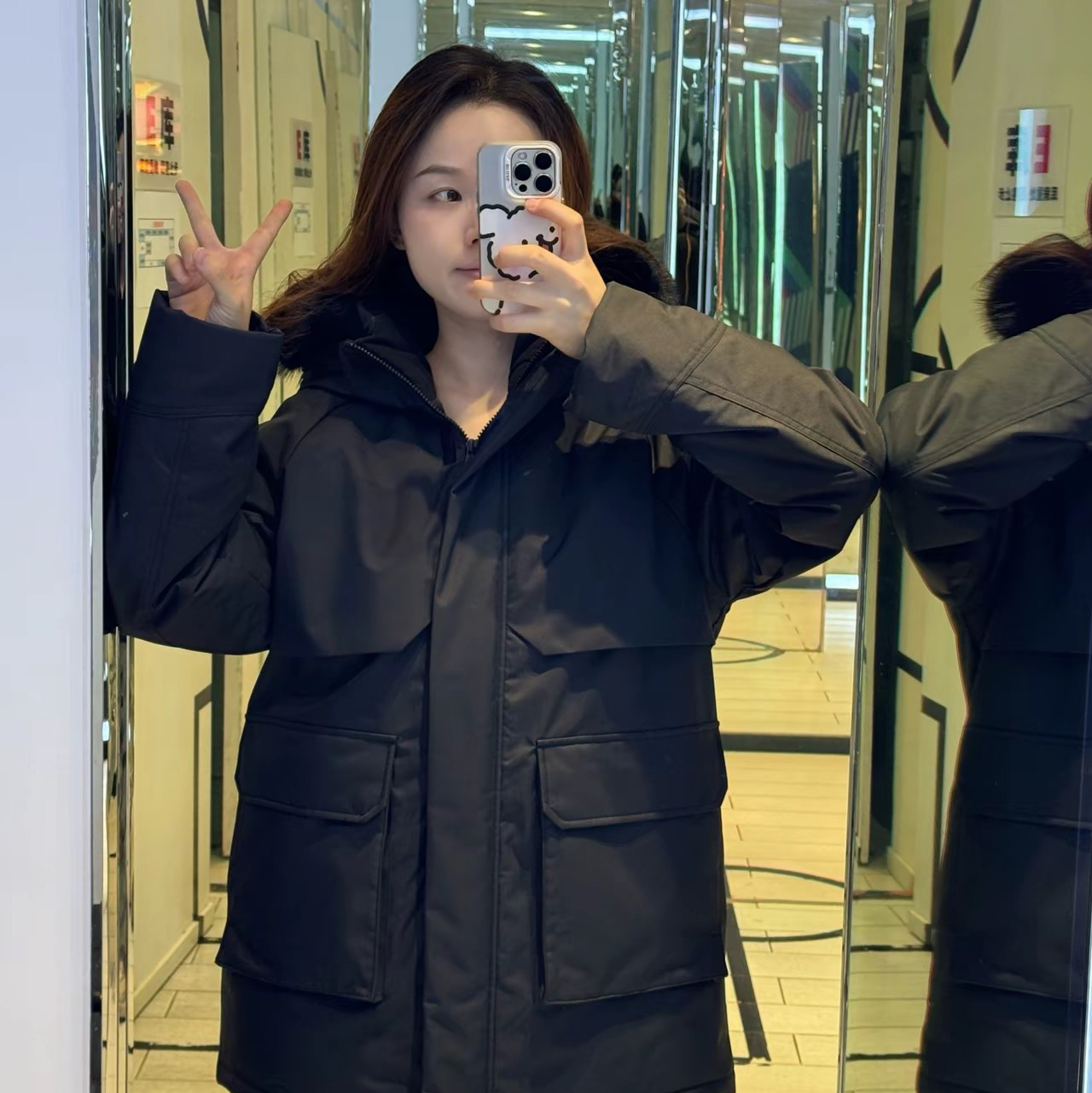 李宁今年的羽绒服加鸡腿儿