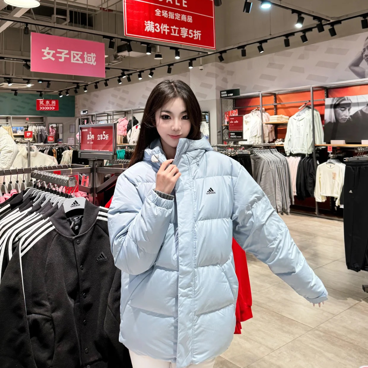 救命！！！奶蓝色羽绒服真的太绝了！！