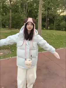 153|我发现蓝白穿搭可爱得像冬天暖宝宝!