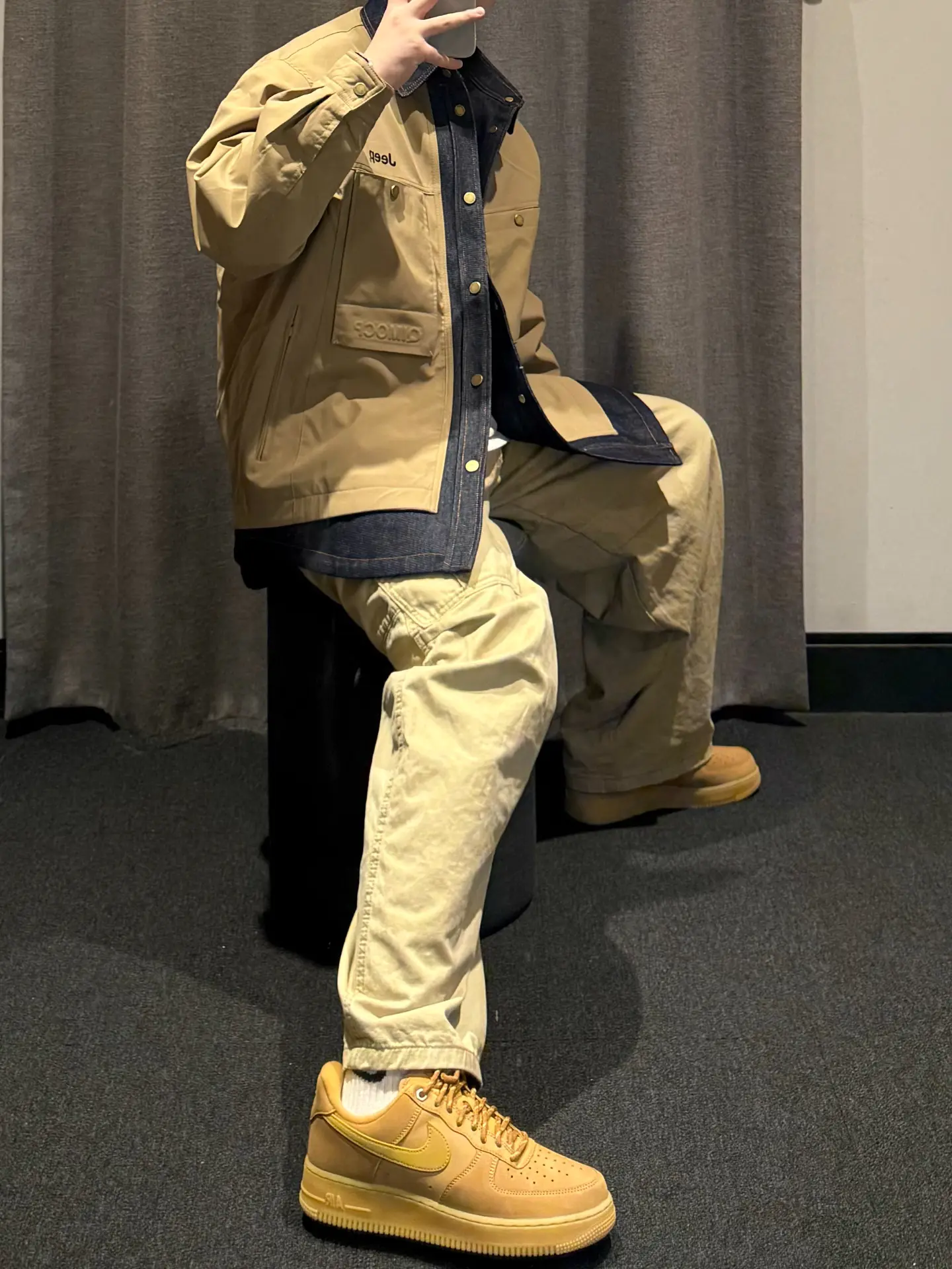 这件美式假两件也太好看了吧