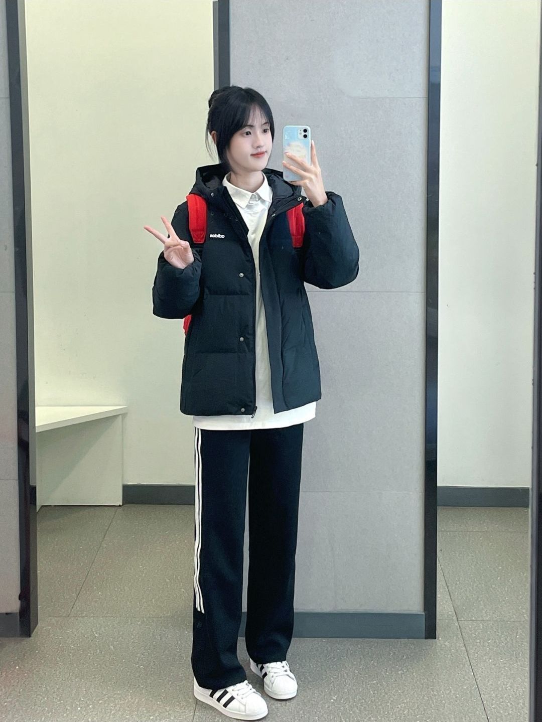 adidas羽绒服真的好好看！