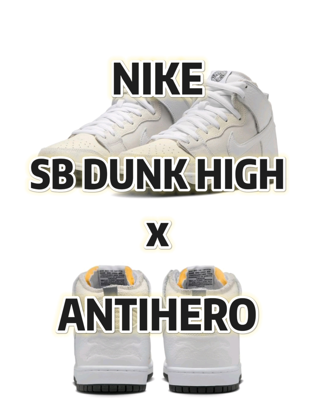 🚨【发售预告】耐克再次与滑板品牌Antihero联名，高帮SB DUNK新配色❗️