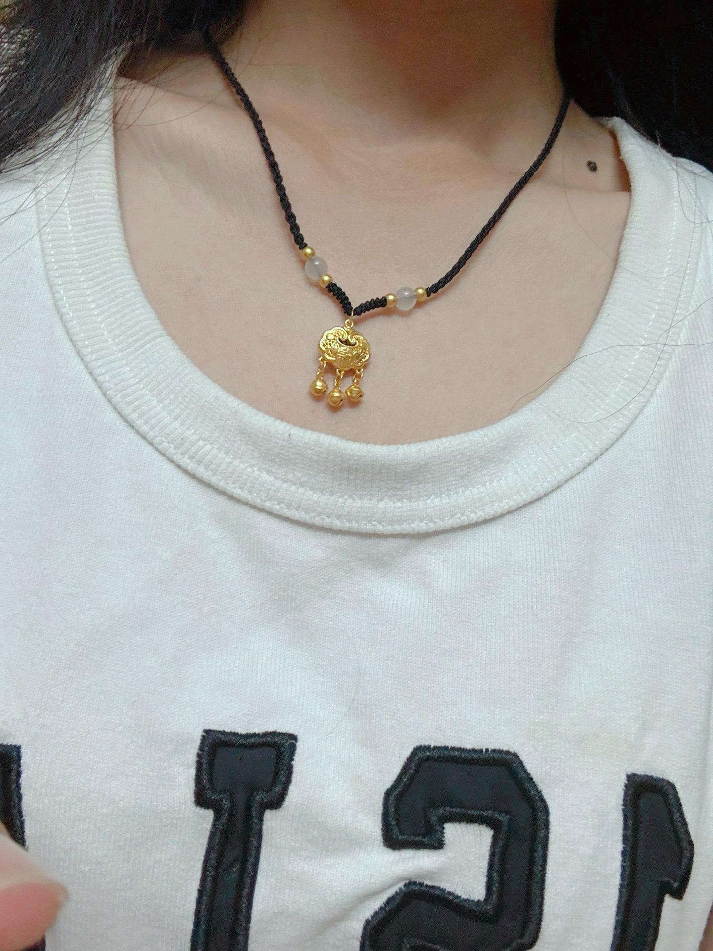 超级百搭的一条如意平安锁项链🥰