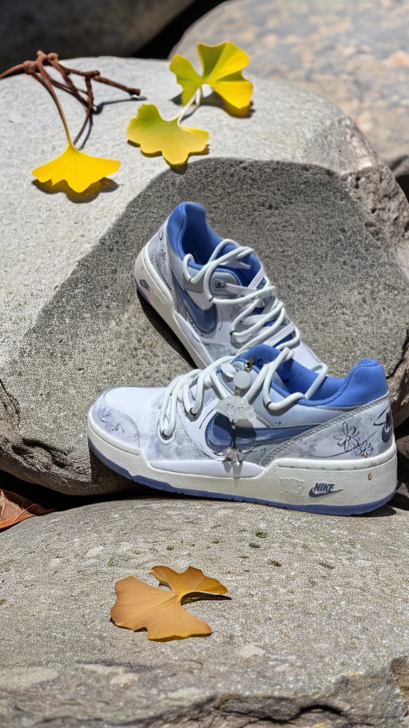 Nike Full Force 定制款 防滑耐磨 晕染 祥云 国潮风 ,满满高级感