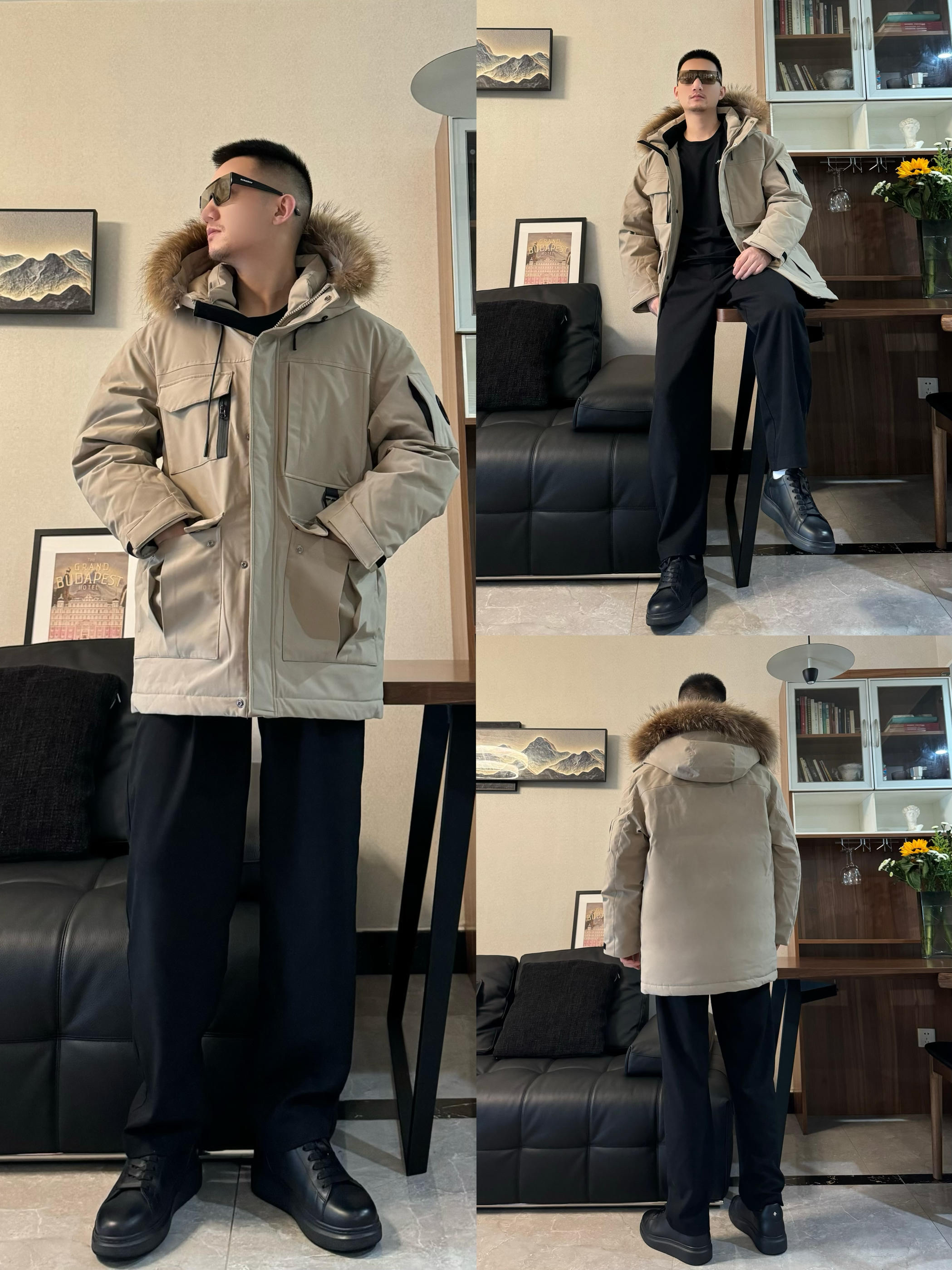 OOTD 大毛领的工装羽绒服才是秋冬的正确打开方式