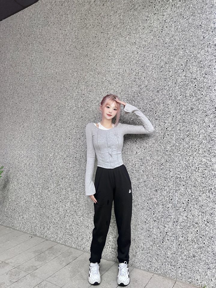 简约美式运动裤🏈低饱和慵懒舒适穿搭