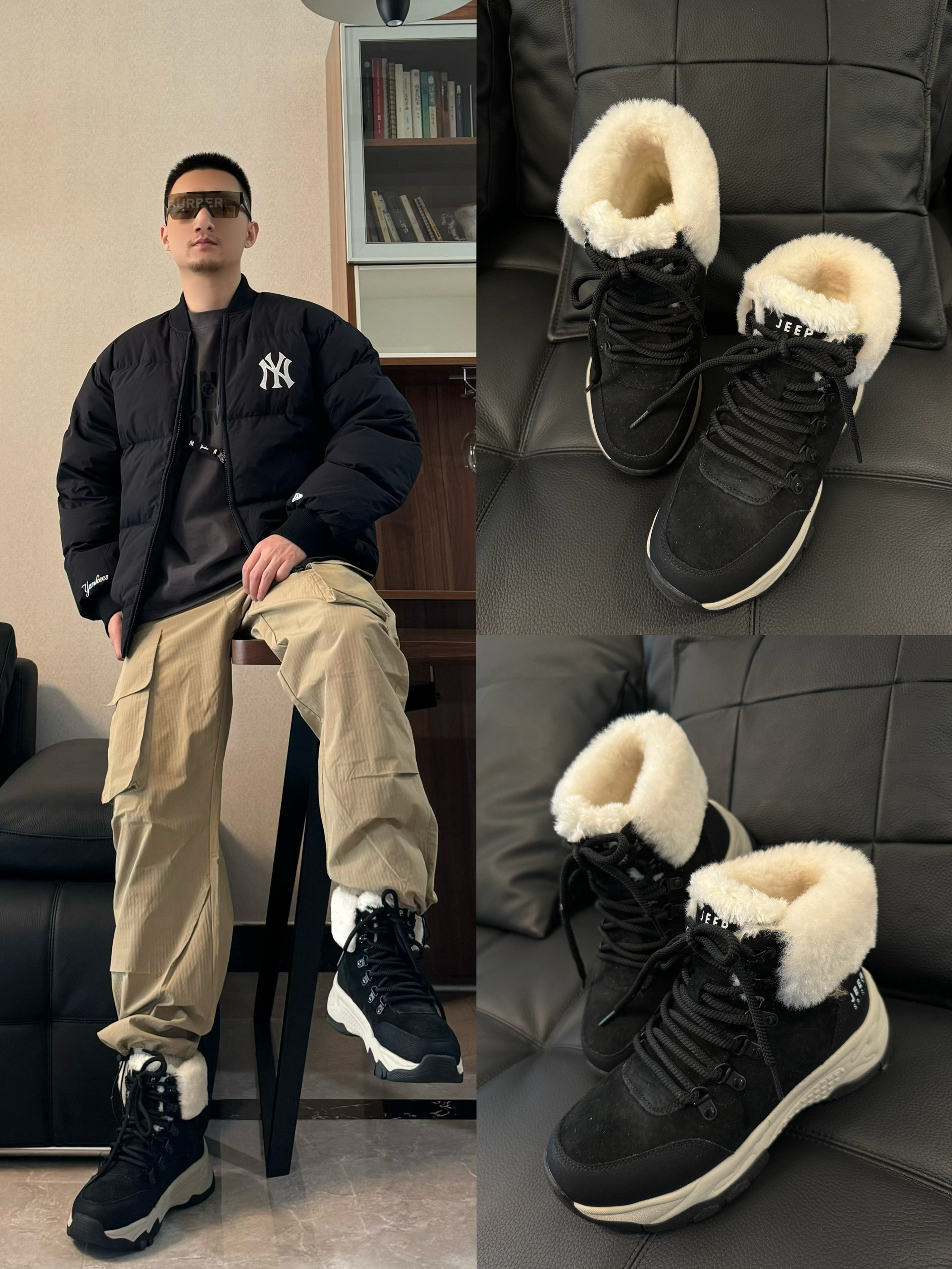 OOTD 工装痞帅风穿搭 冬天要温度也要风度呀！