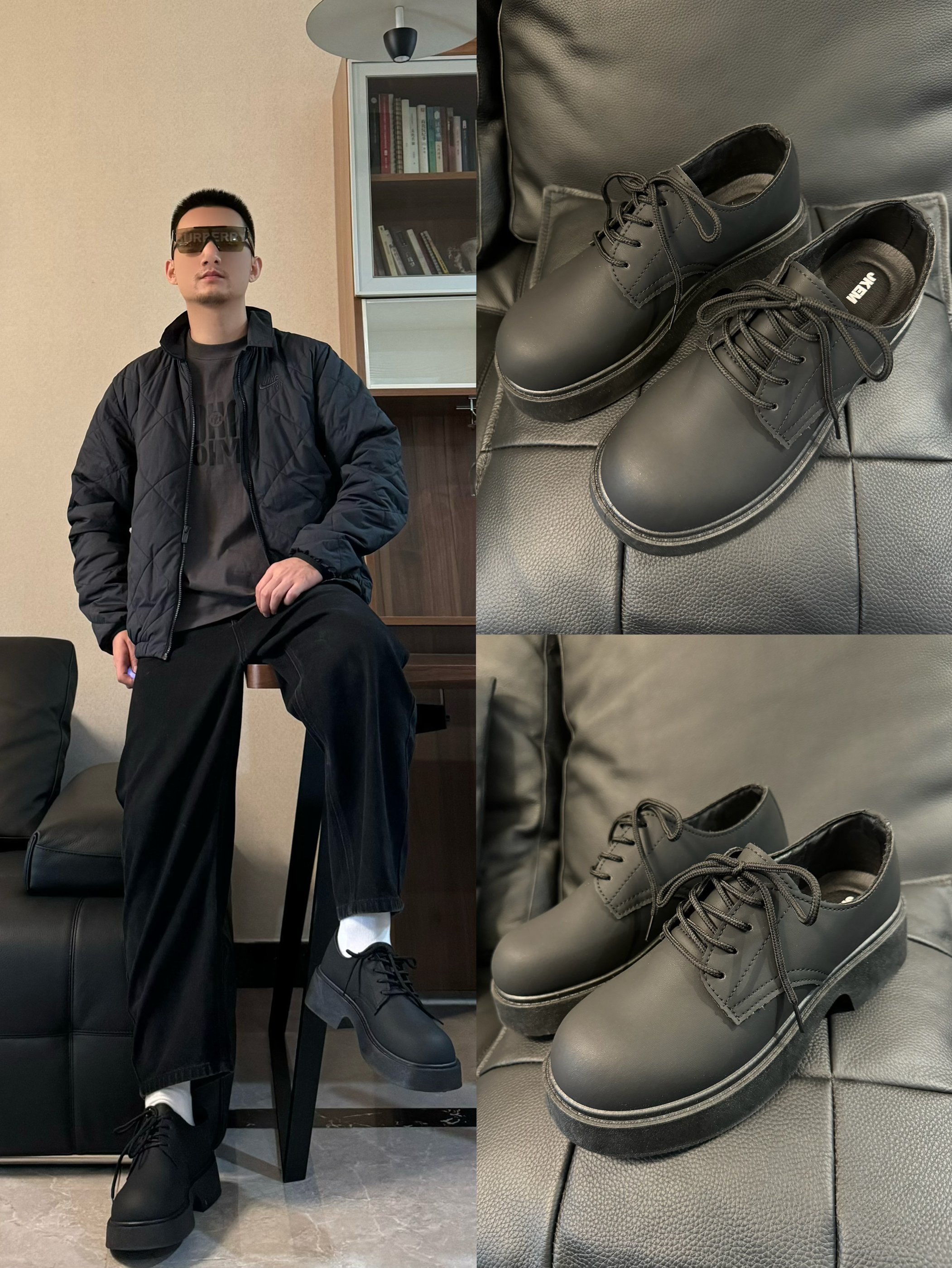 OOTD 穿搭还得是“all black”帅气直接拿住！