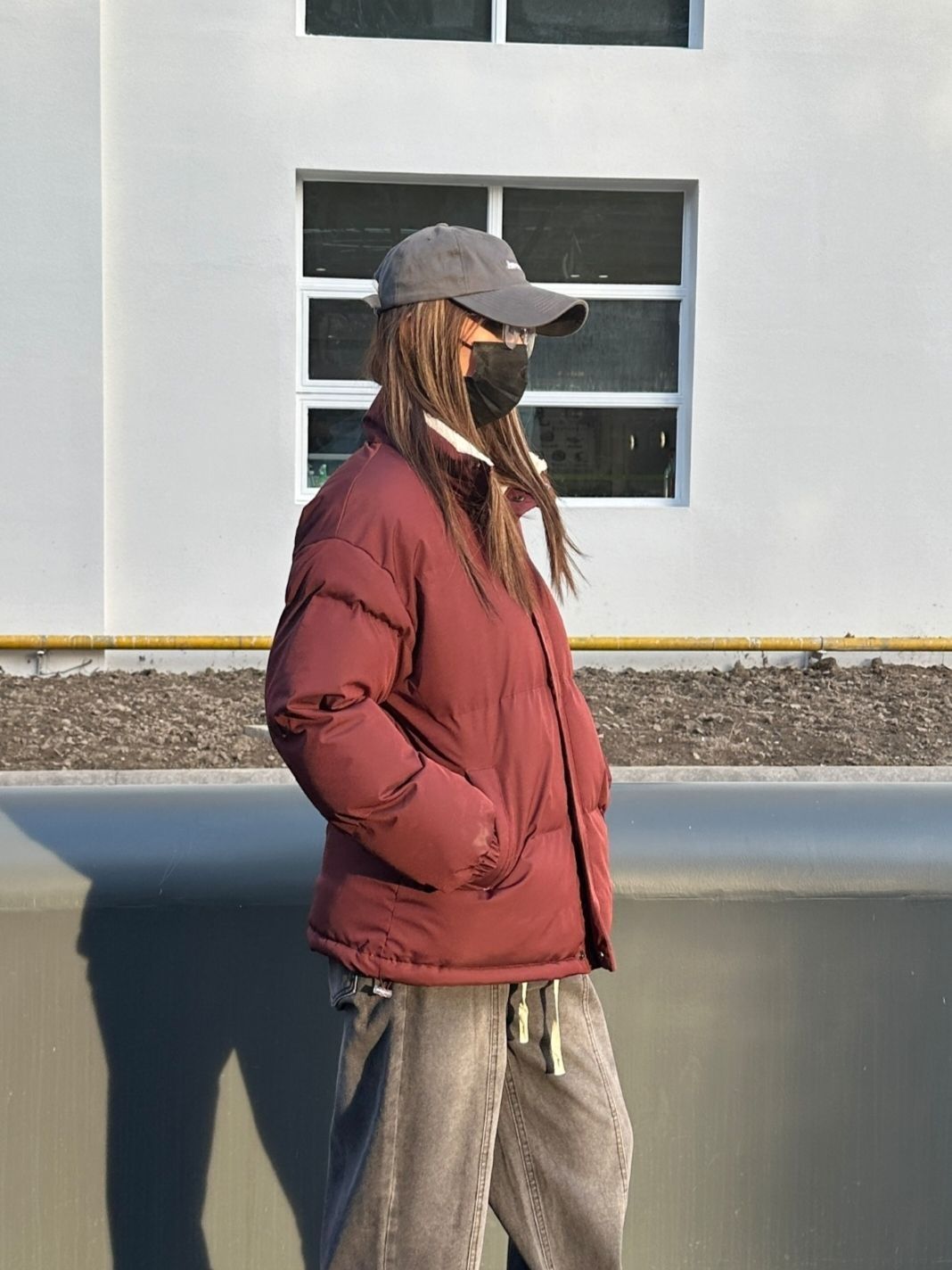 入冬fitcheck｜红色面包服尊嘟好韩