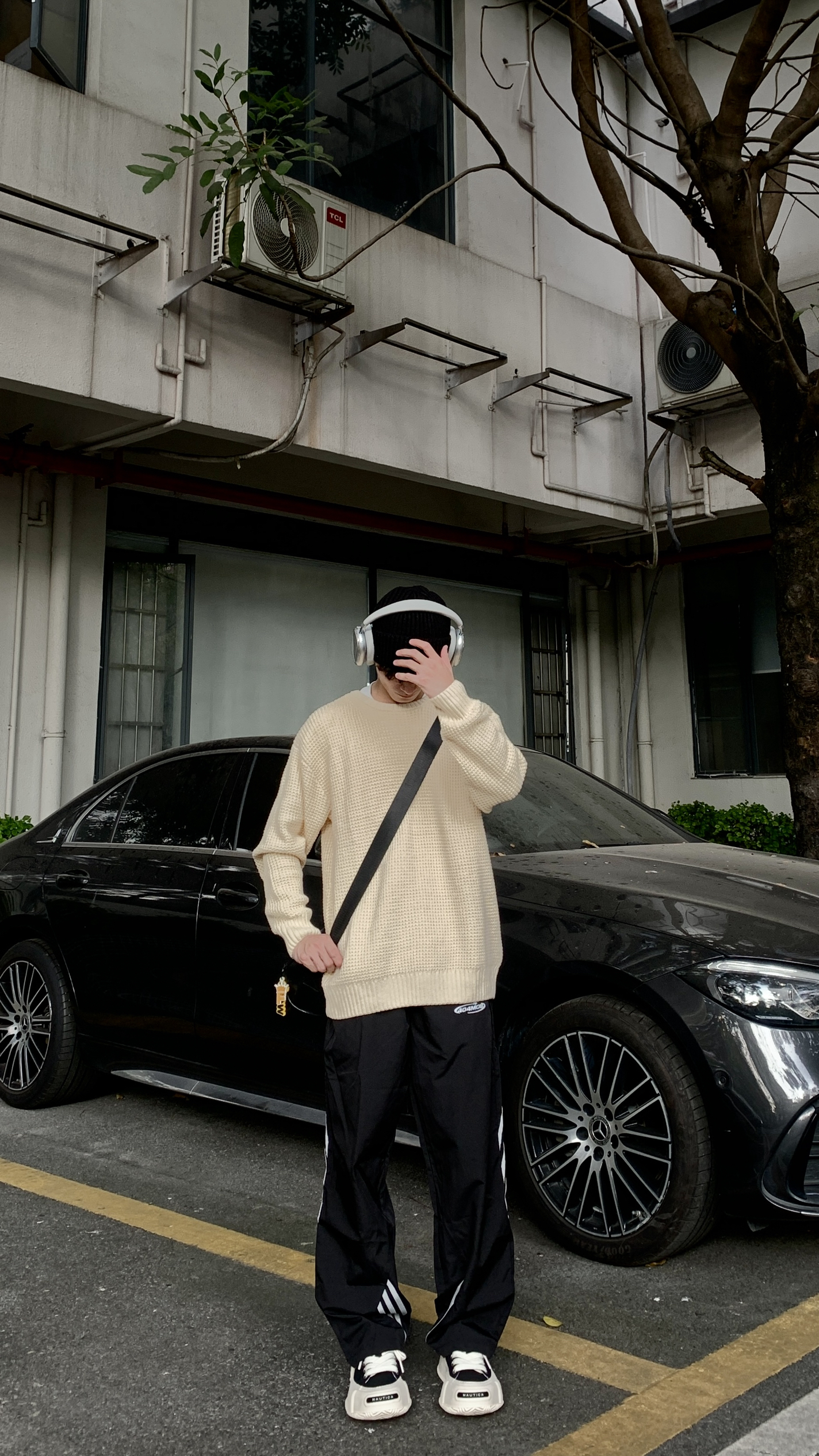 OOTD｜入冬时髦氛围感｜大头板鞋穿搭搭配