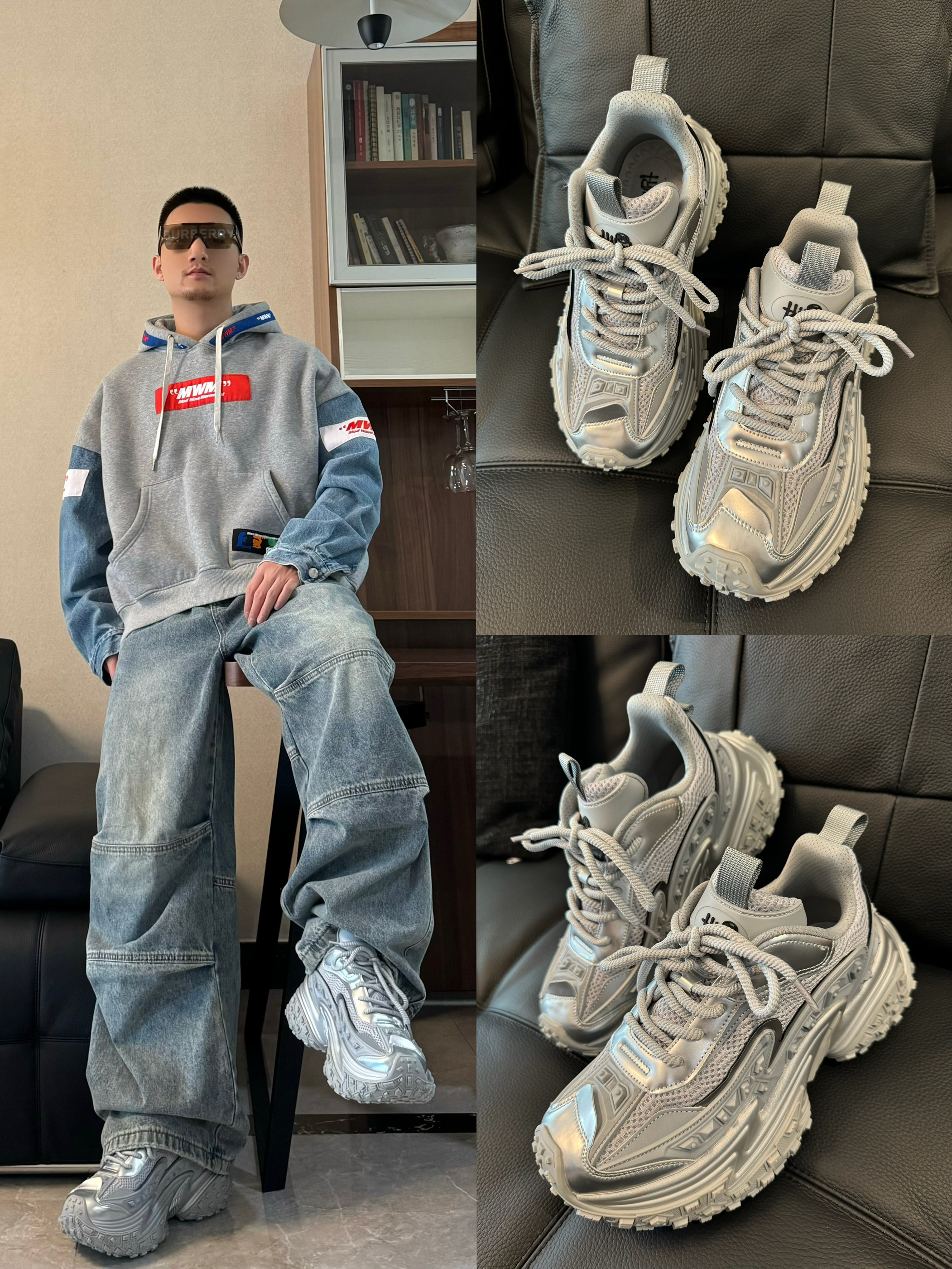OOTD 秋日少年感look 卫衣老爹鞋出街真的帅！
