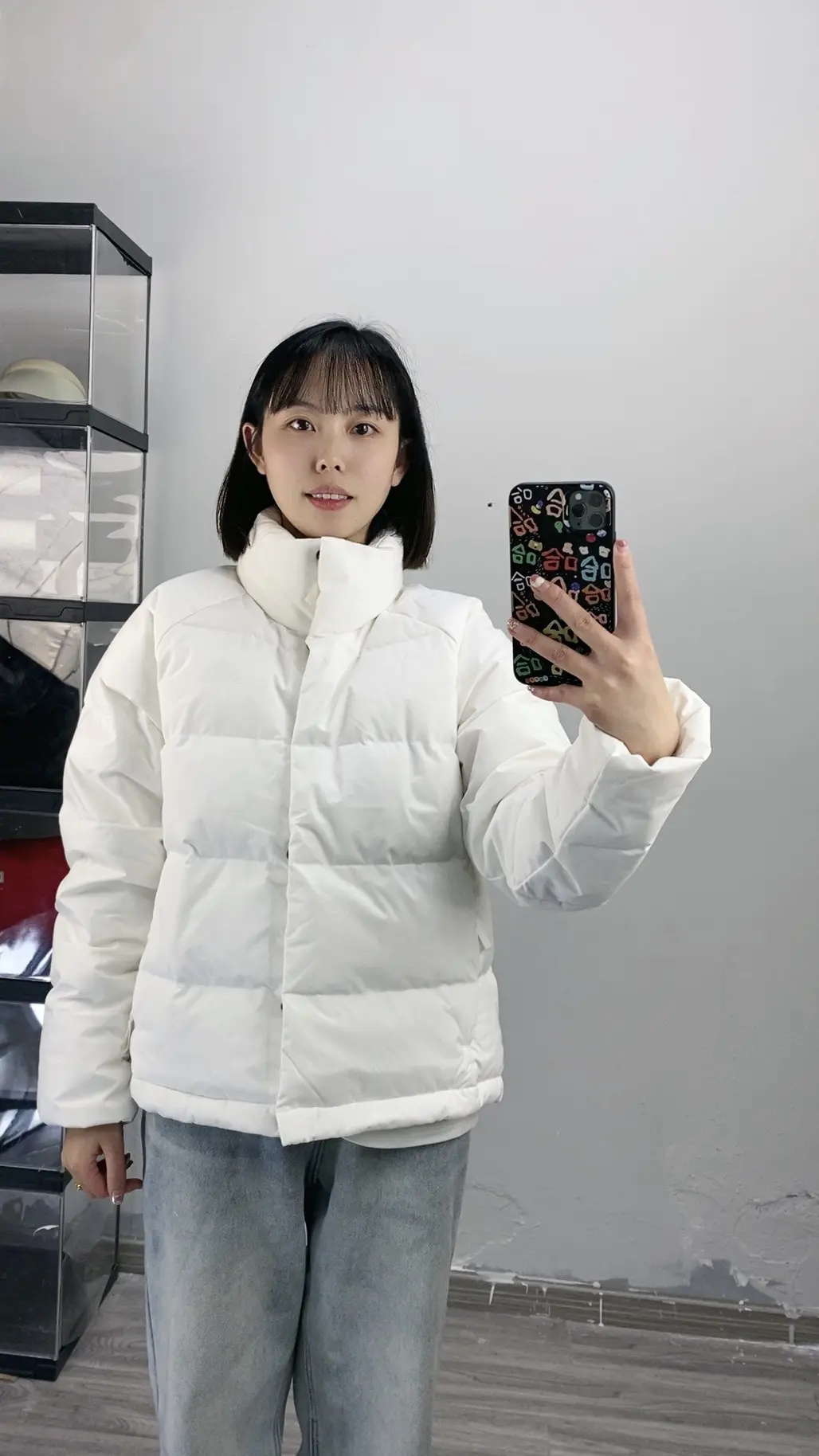 hin适合小个子的阿迪短款棉服🤍