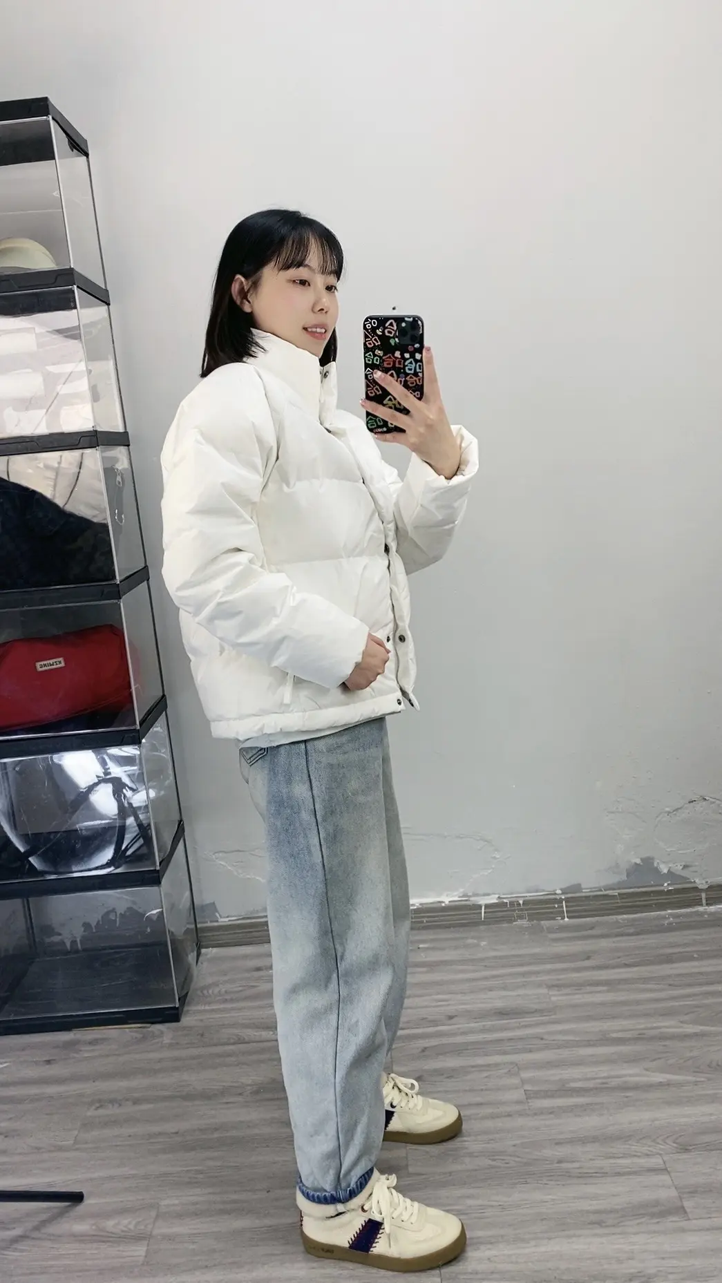 hin适合小个子的阿迪短款棉服🤍