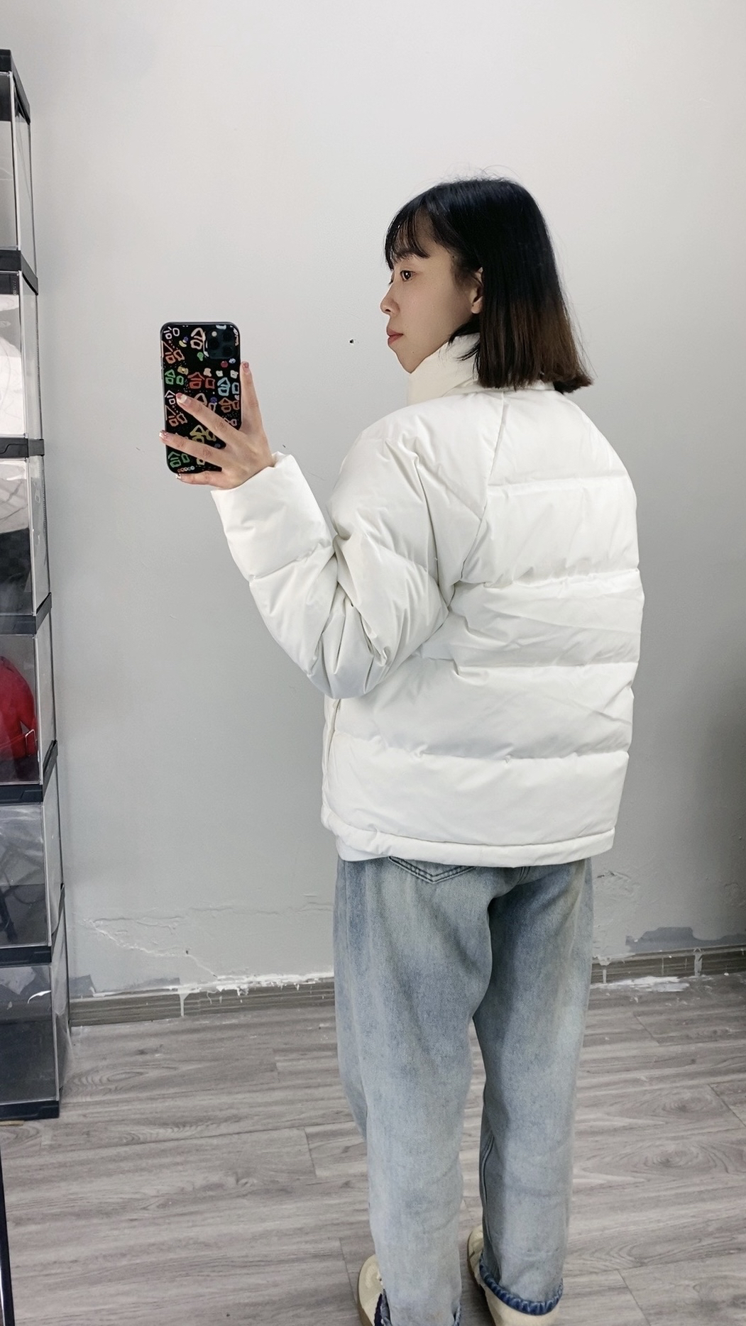 hin适合小个子的阿迪短款棉服🤍