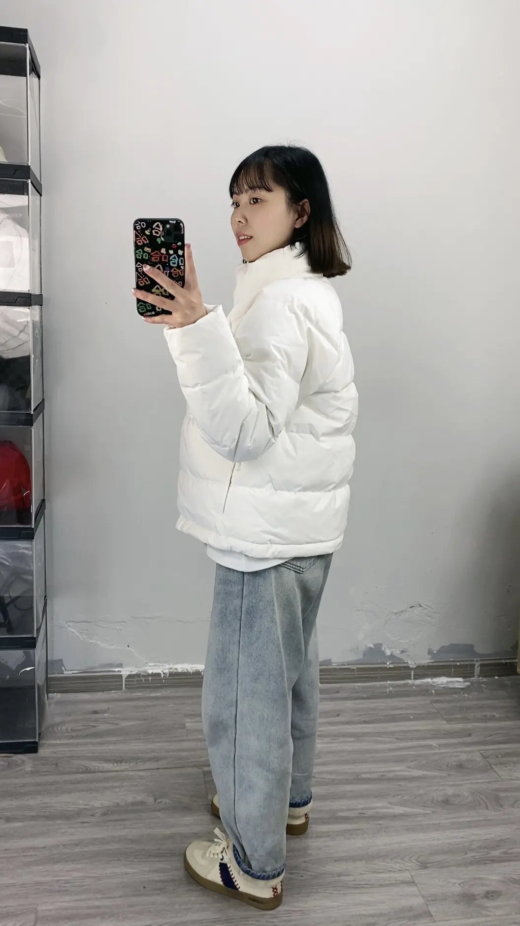 hin适合小个子的阿迪短款棉服🤍
