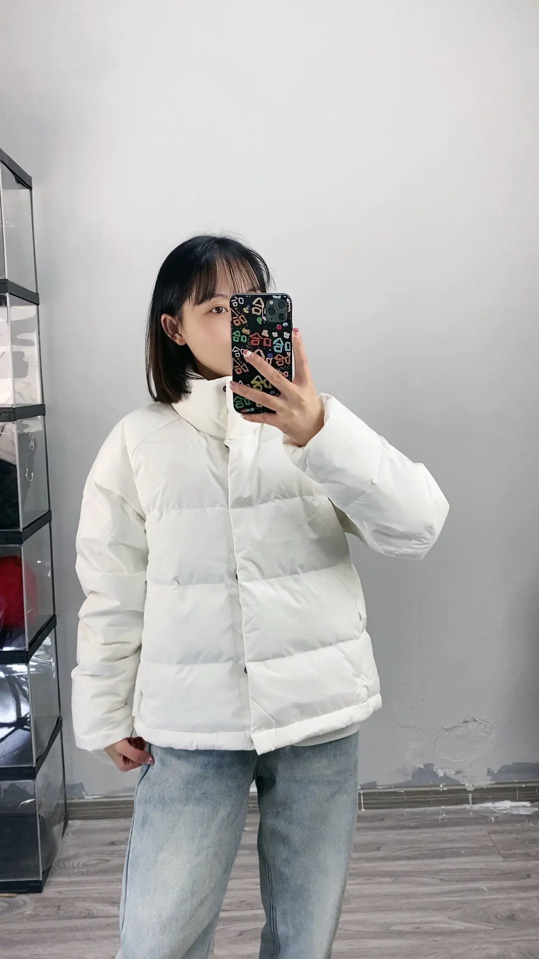 hin适合小个子的阿迪短款棉服🤍