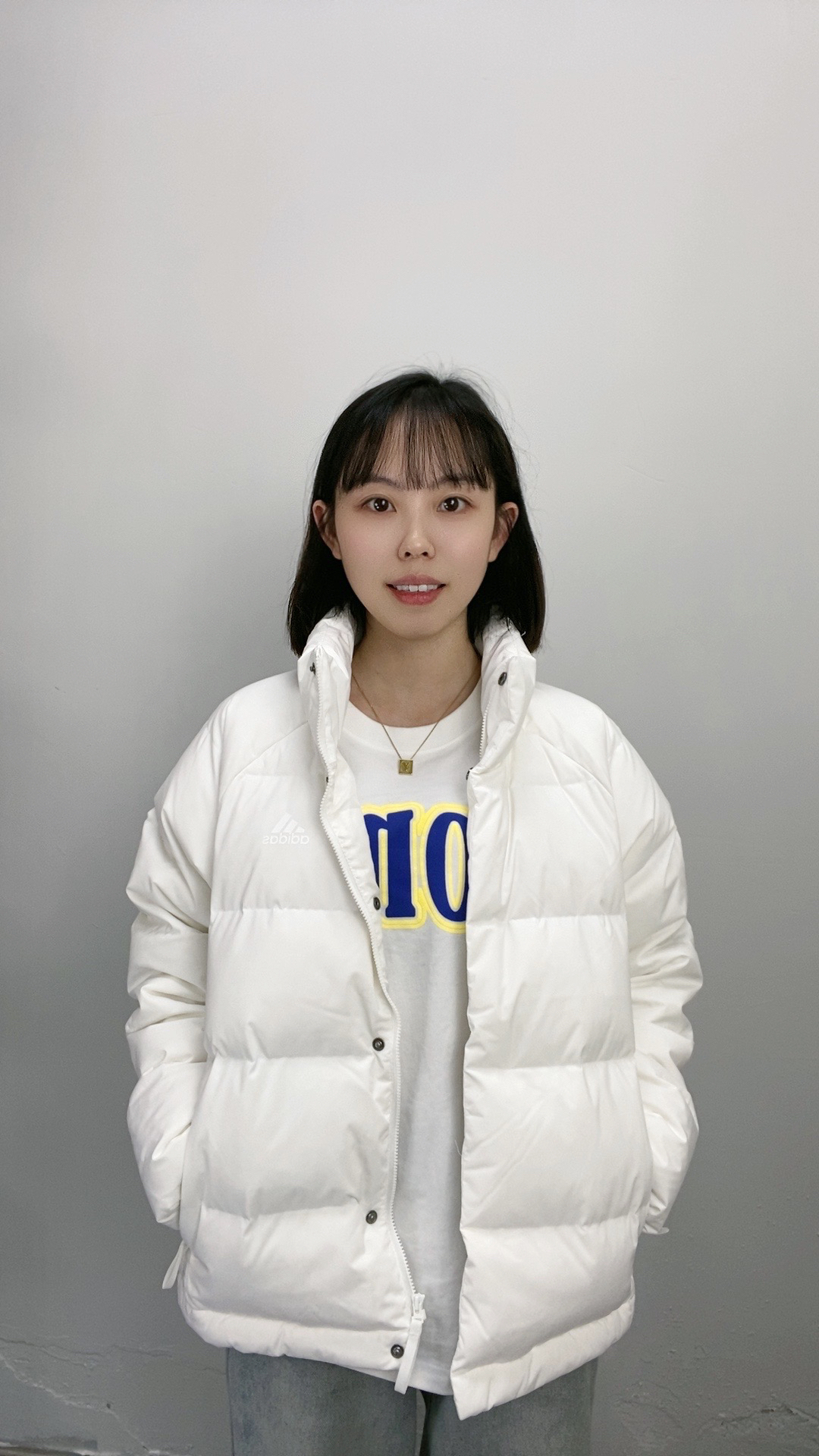 hin适合小个子的阿迪短款棉服🤍