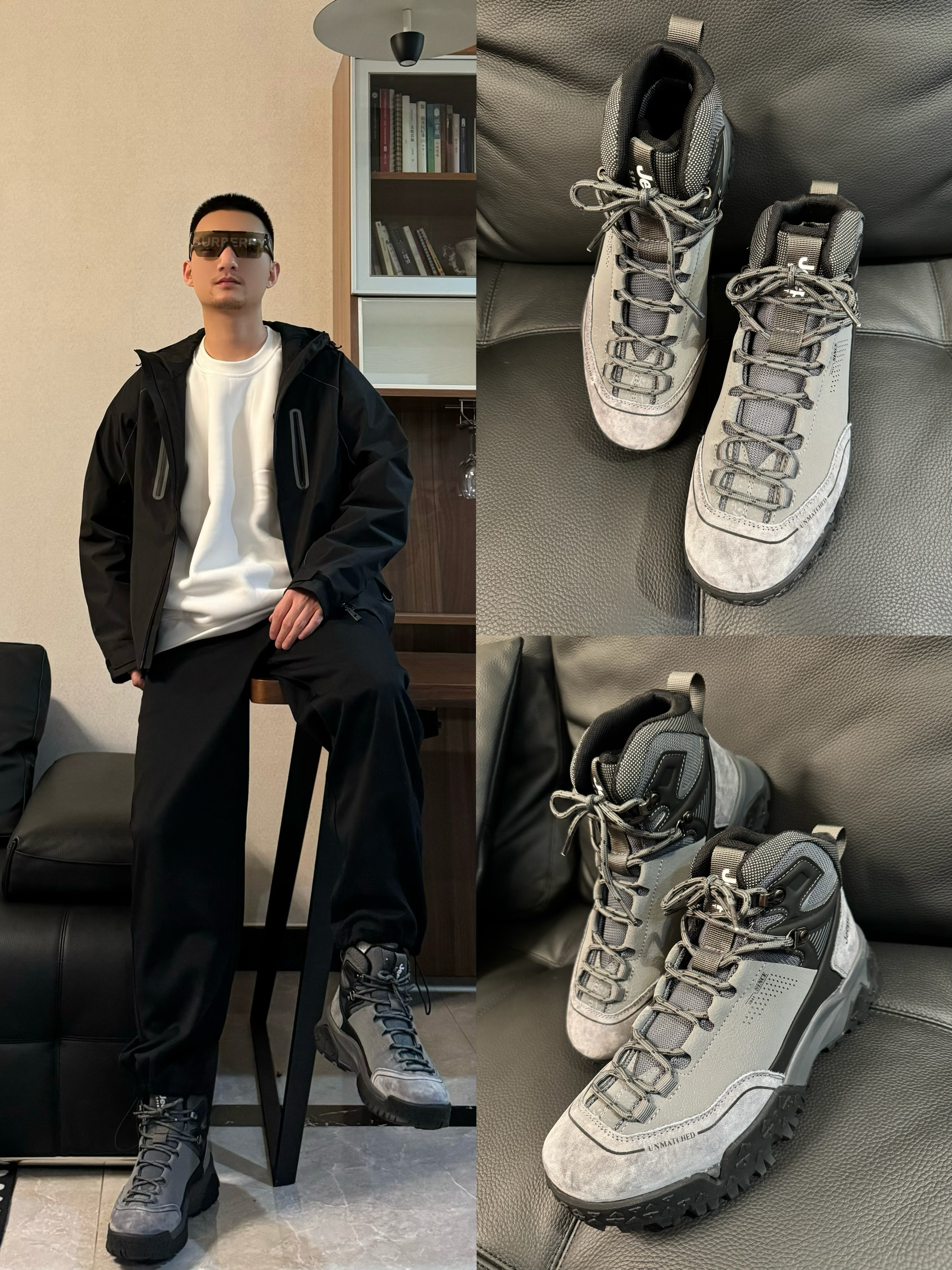 OOTD 秋冬户外出行当然要选择黑白灰的穿搭呀！