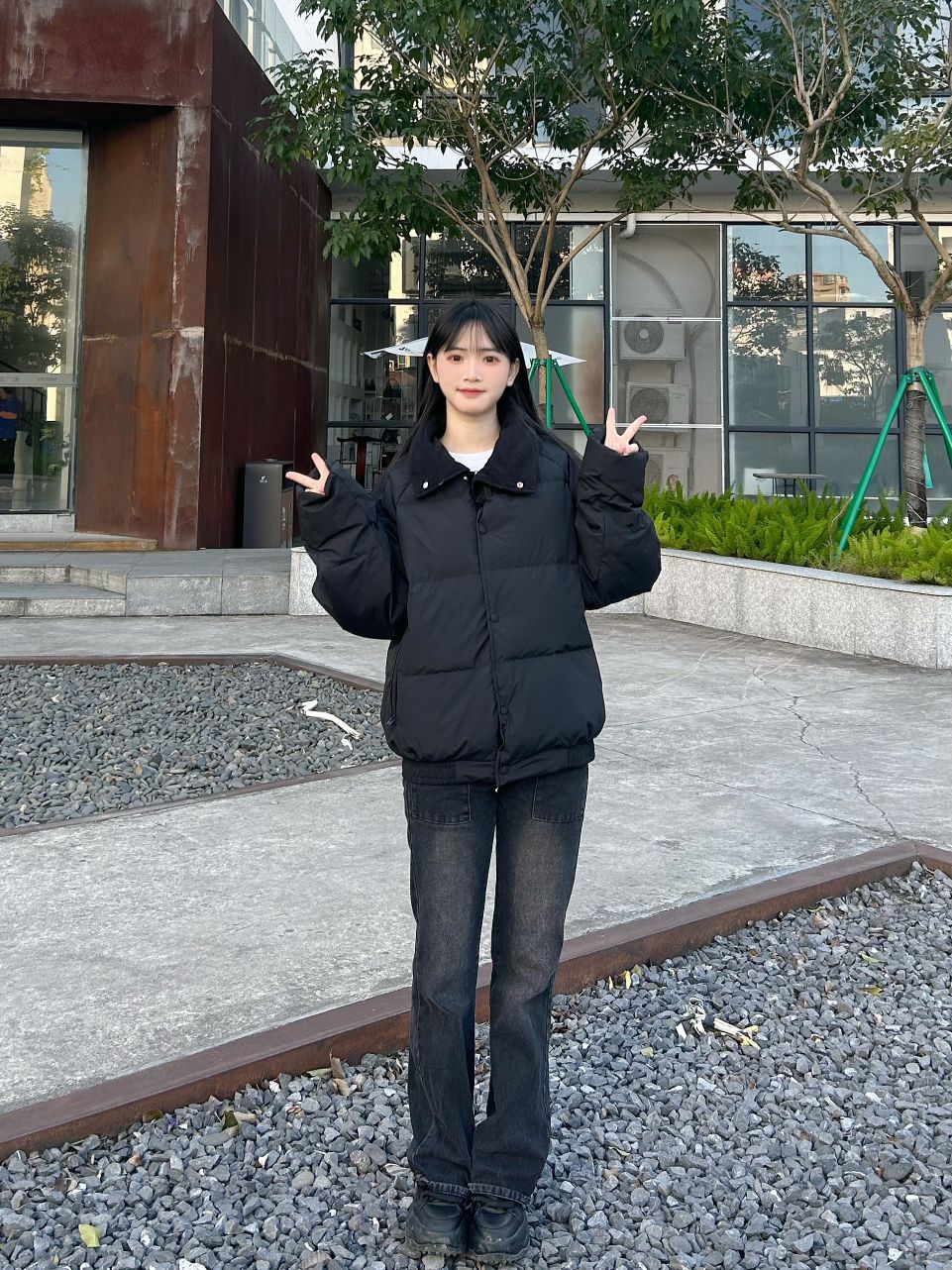 OOTD|美式翻领羽绒服穿搭