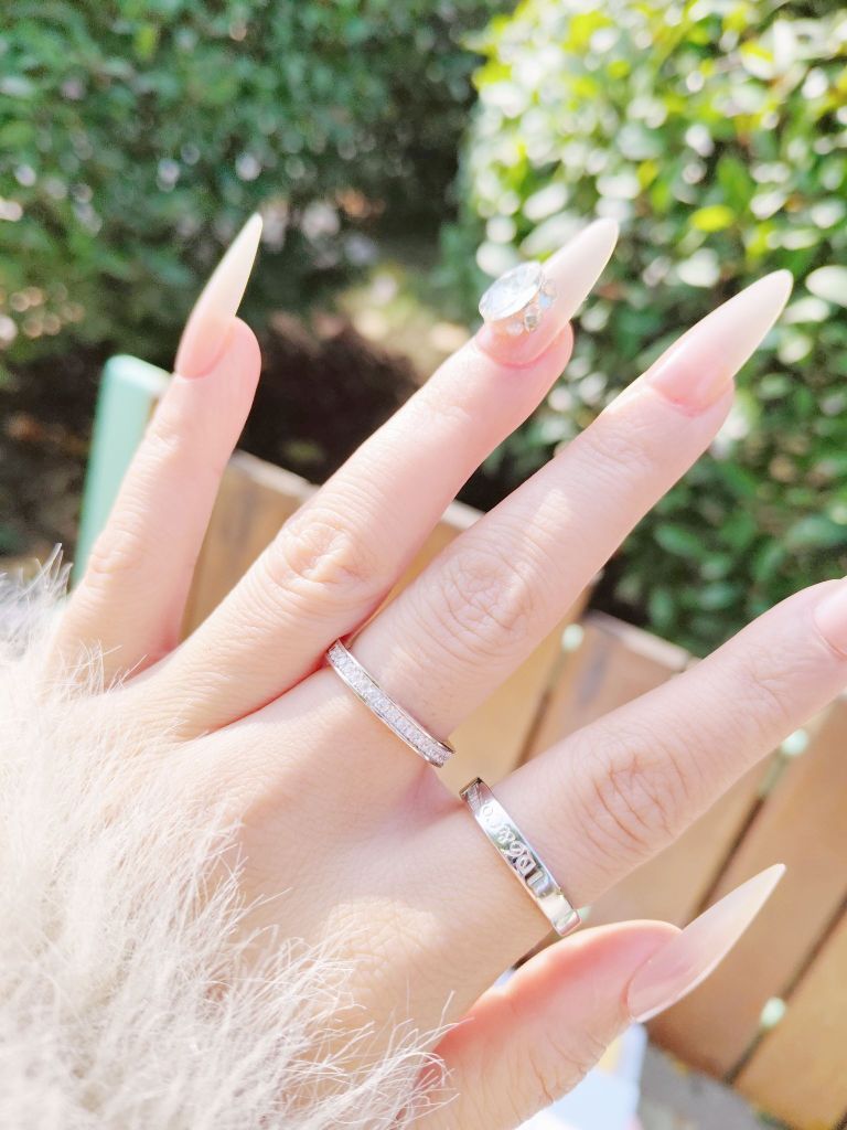 好高级!一巴子美住的情侣戒指💍