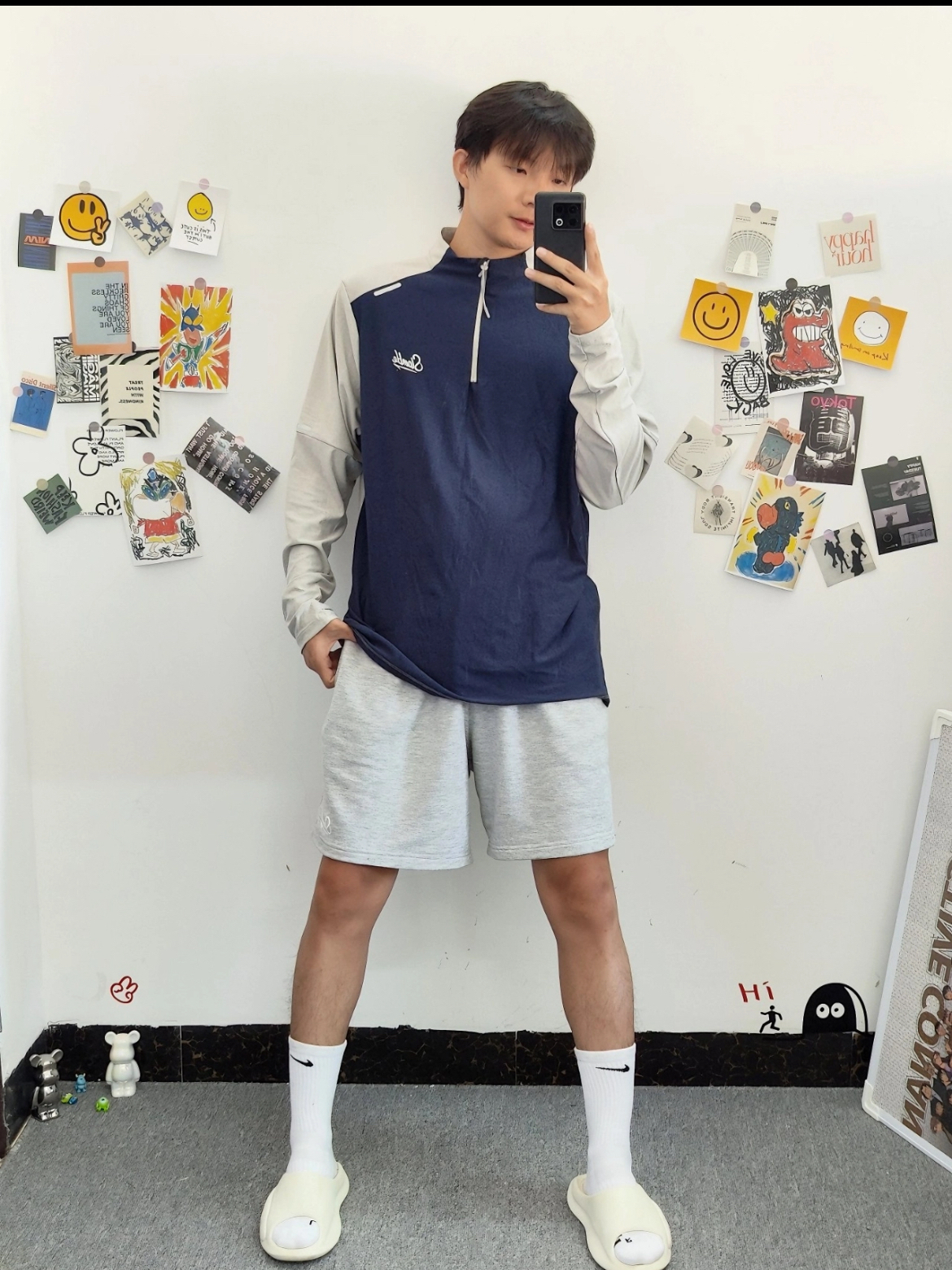 SLAMBLE 闭眼冲的秋日运动长袖T恤