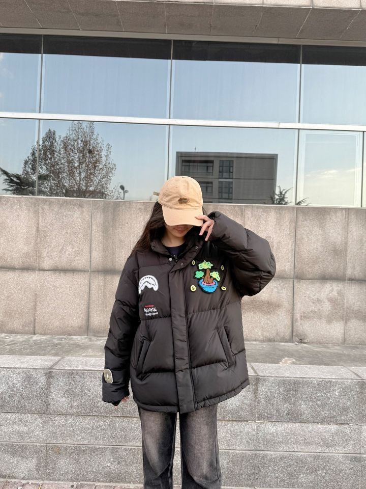 黑色羽绒服，这一套真的好酷	