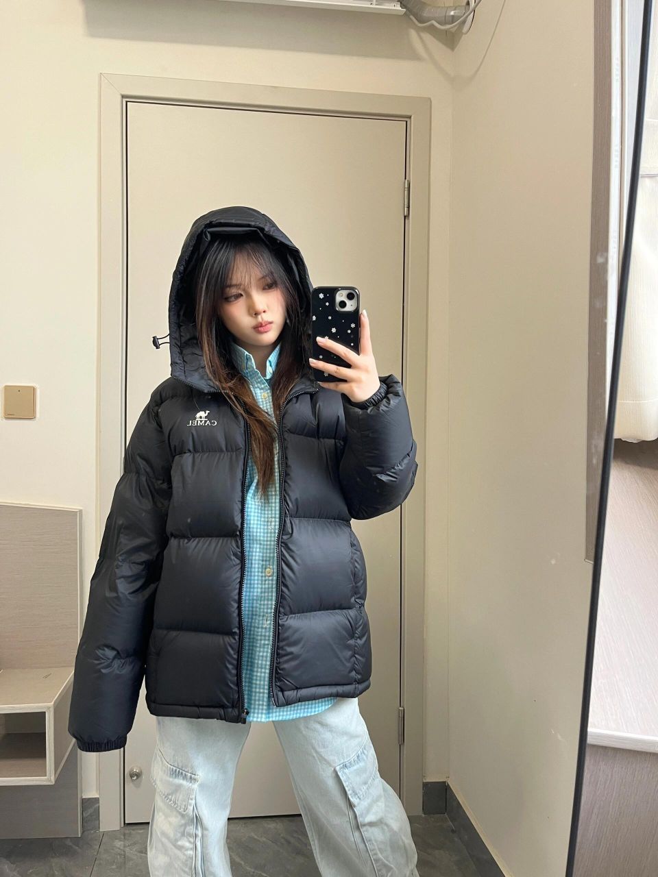 黑色羽绒服太好穿了🌨☃︎ （一身🔗版）