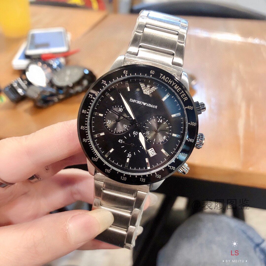 飞行员AR11241 阿玛尼 EMPORIO ARMANI  黑色表盘(表履图鉴第10期)