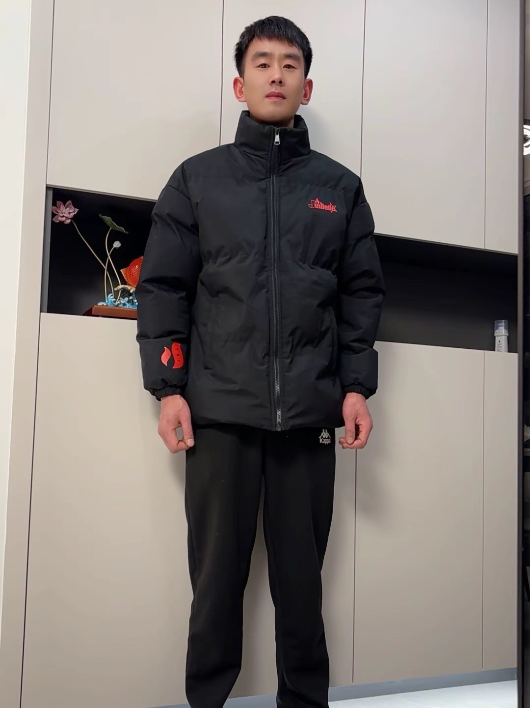 OOTD I 直筒裤搭配立领棉服