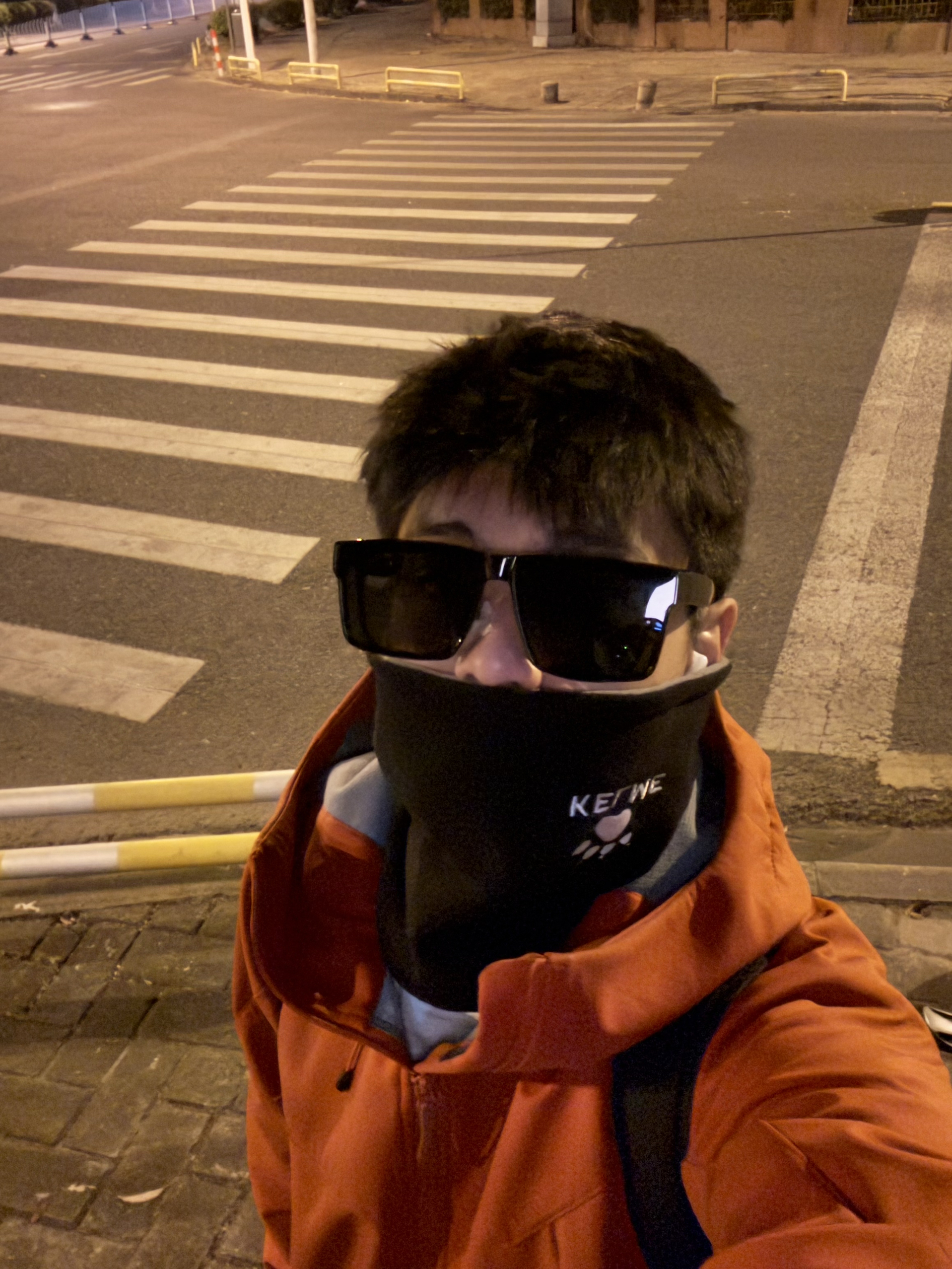 早八/夜骑必备的围脖 双色+冷帽 三合一