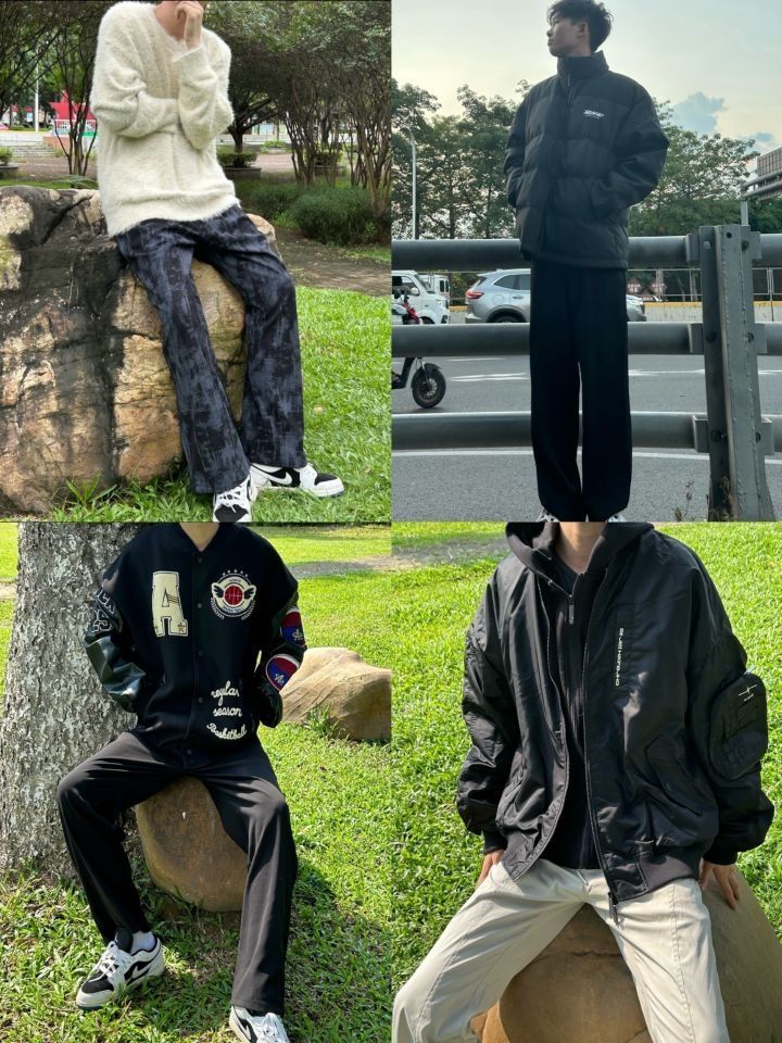 180高瘦男生这么穿冬天少年感直接拉满！