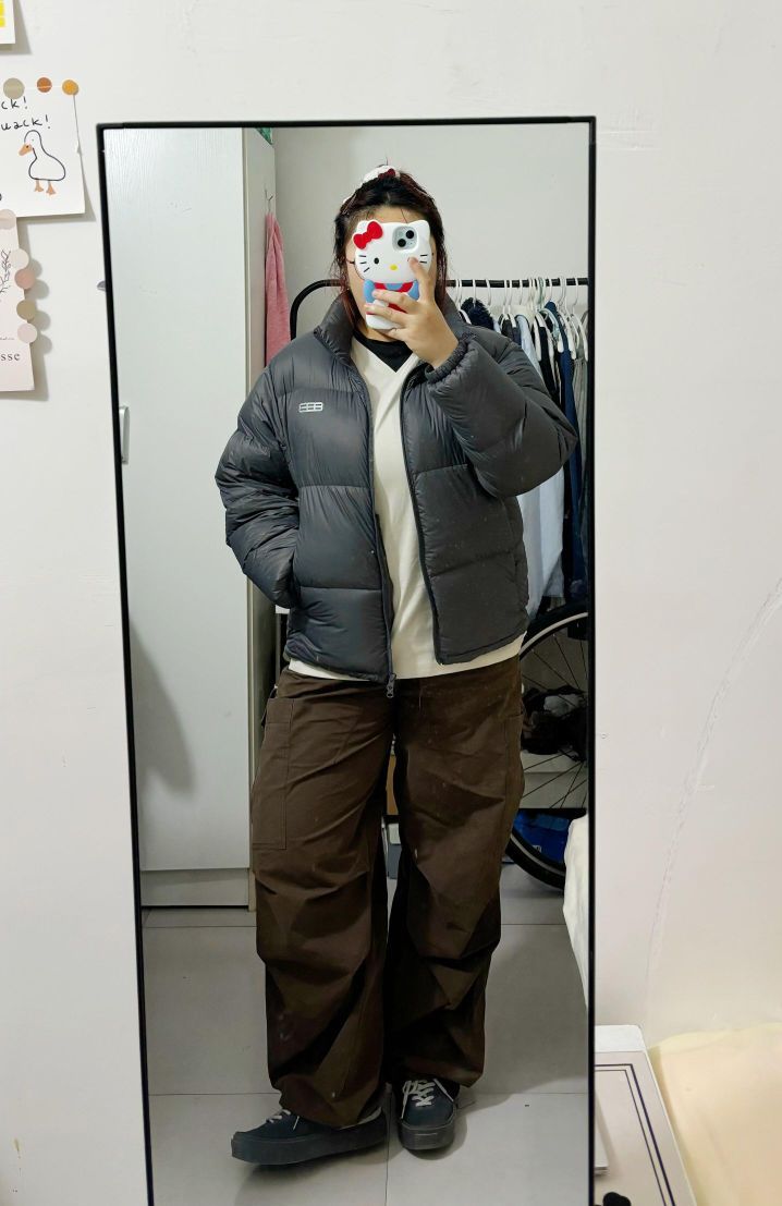 美式女孩请大胆尝试短款羽绒服