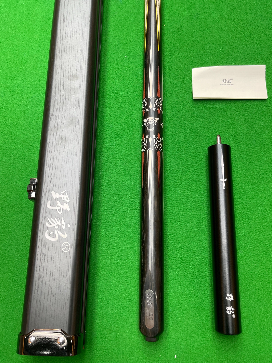 台球爱好者进阶必备神器——野豹 G5 小头球杆！