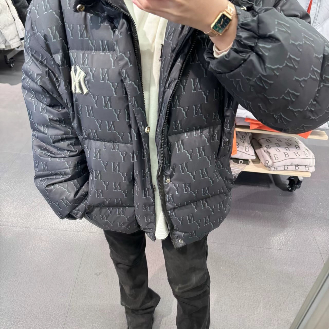 165/MLB棉服这么搭配好帅
