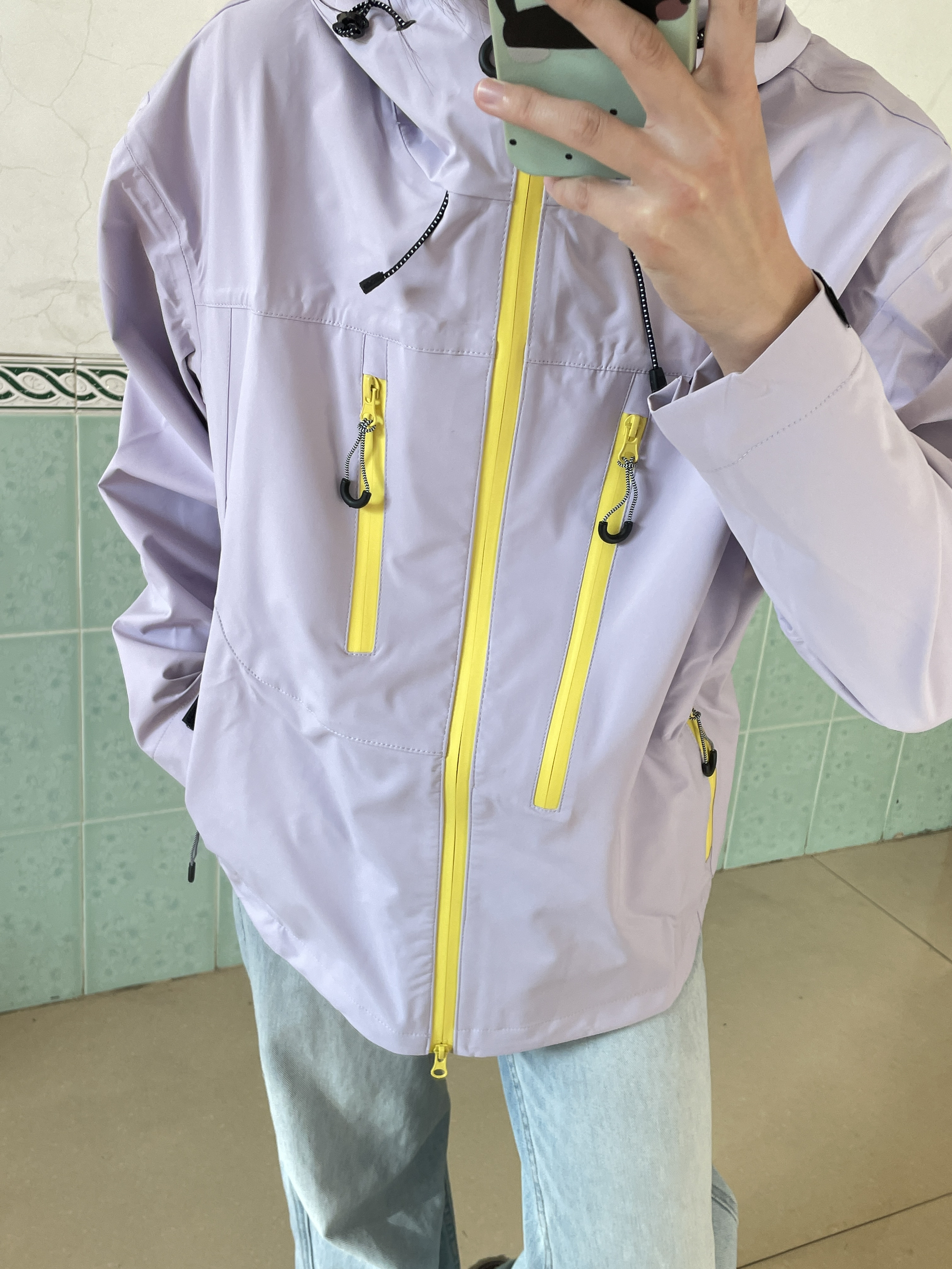 香芋紫冲锋衣太嫩了呀