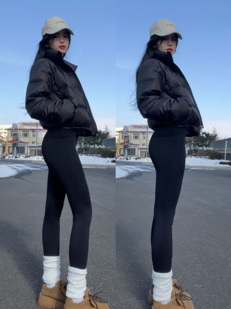 肯豆超显比例|羽绒服这么穿超绝