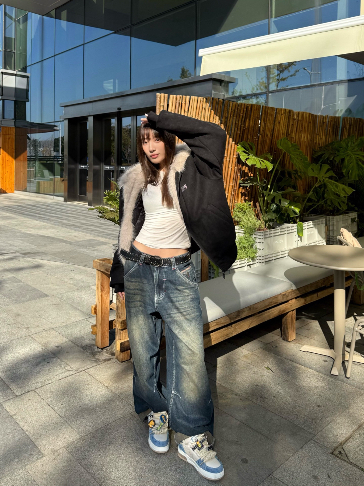 OOTD 女大学生简约黑色系