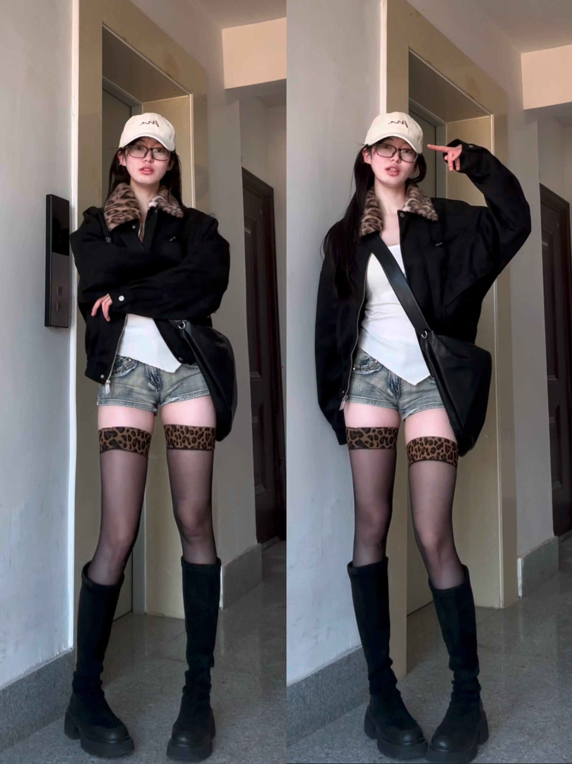 07女高🐈 超喜欢的麂皮外套！
