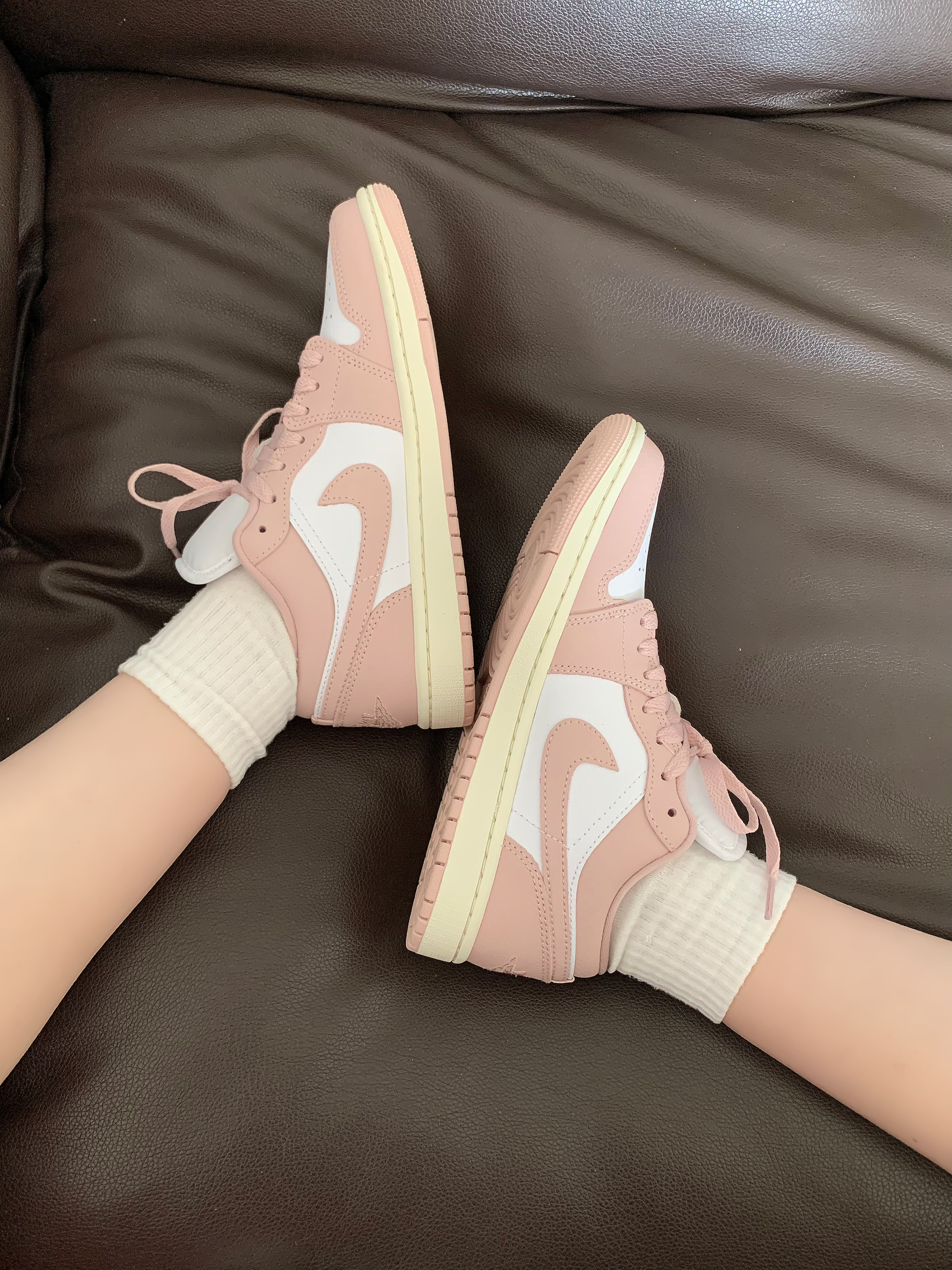 莫兰迪粉AJ1🌸颜色好高级！粉色控入🥰