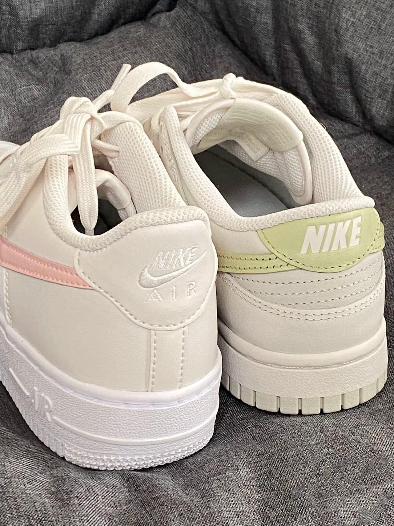 NiKe水蜜粉 or 茉莉绿，开学穿哪双？
