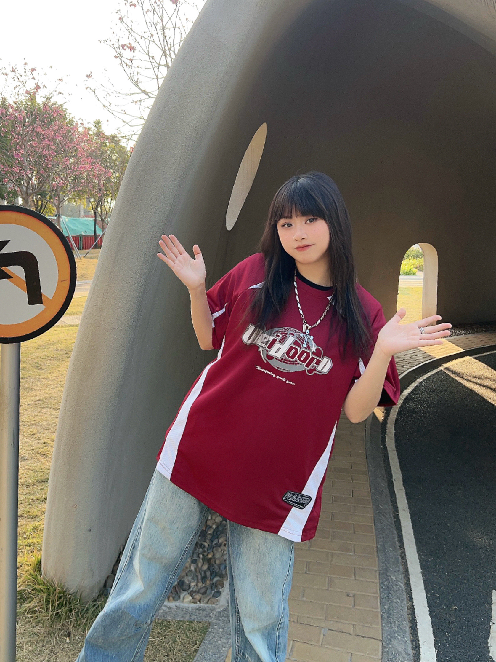 美式复古穿搭🛢️中性风短袖💡女生穿这一身太酷了
