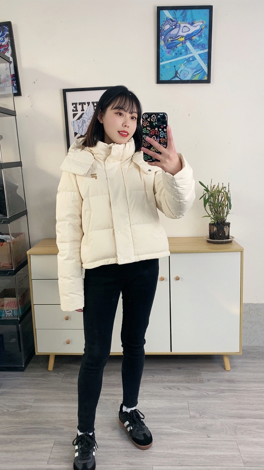 短款羽绒服真的好适合小个子❗️