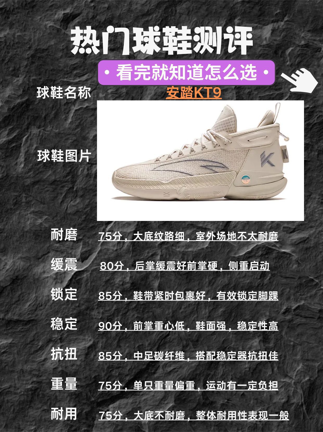 安踏KT9 | 实战篮球鞋的宝藏之选✨